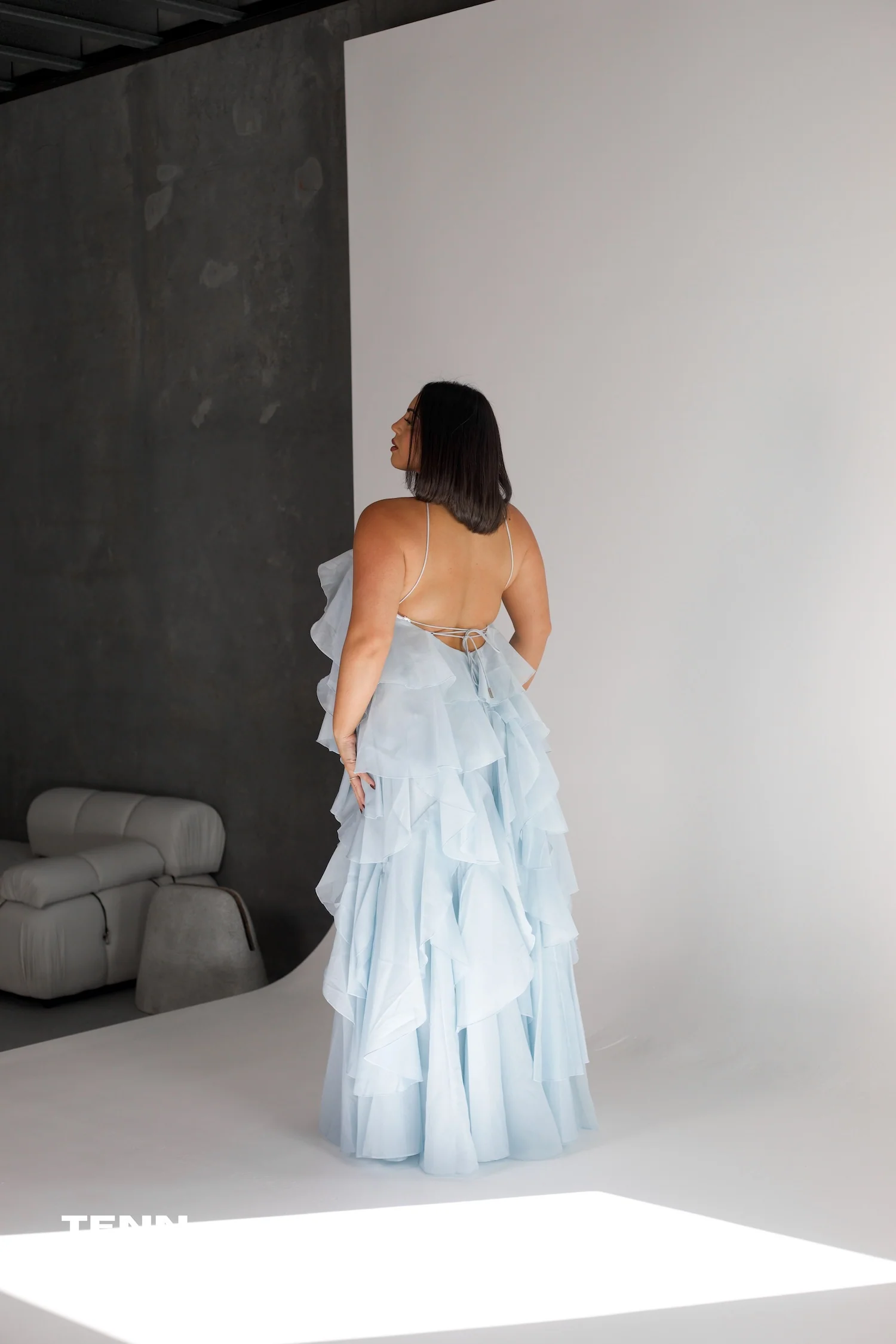 Pandorea Gown - Silver Blue - Image 6