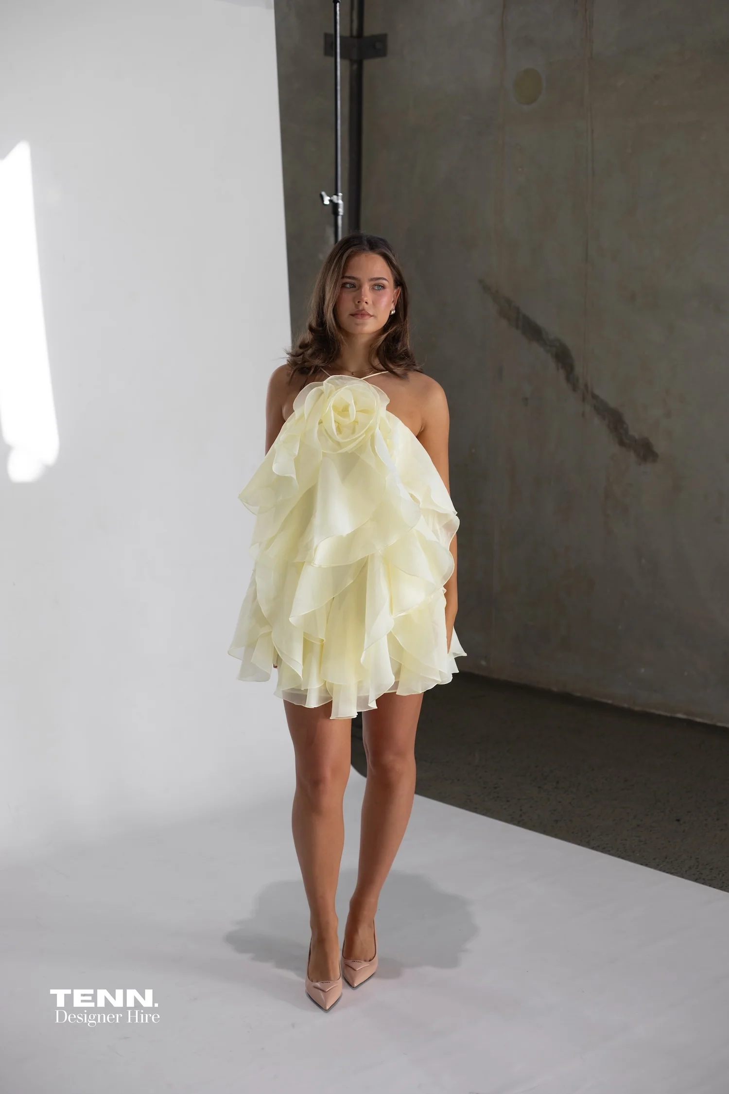 Pandorea Layered Mini Dress - Butter