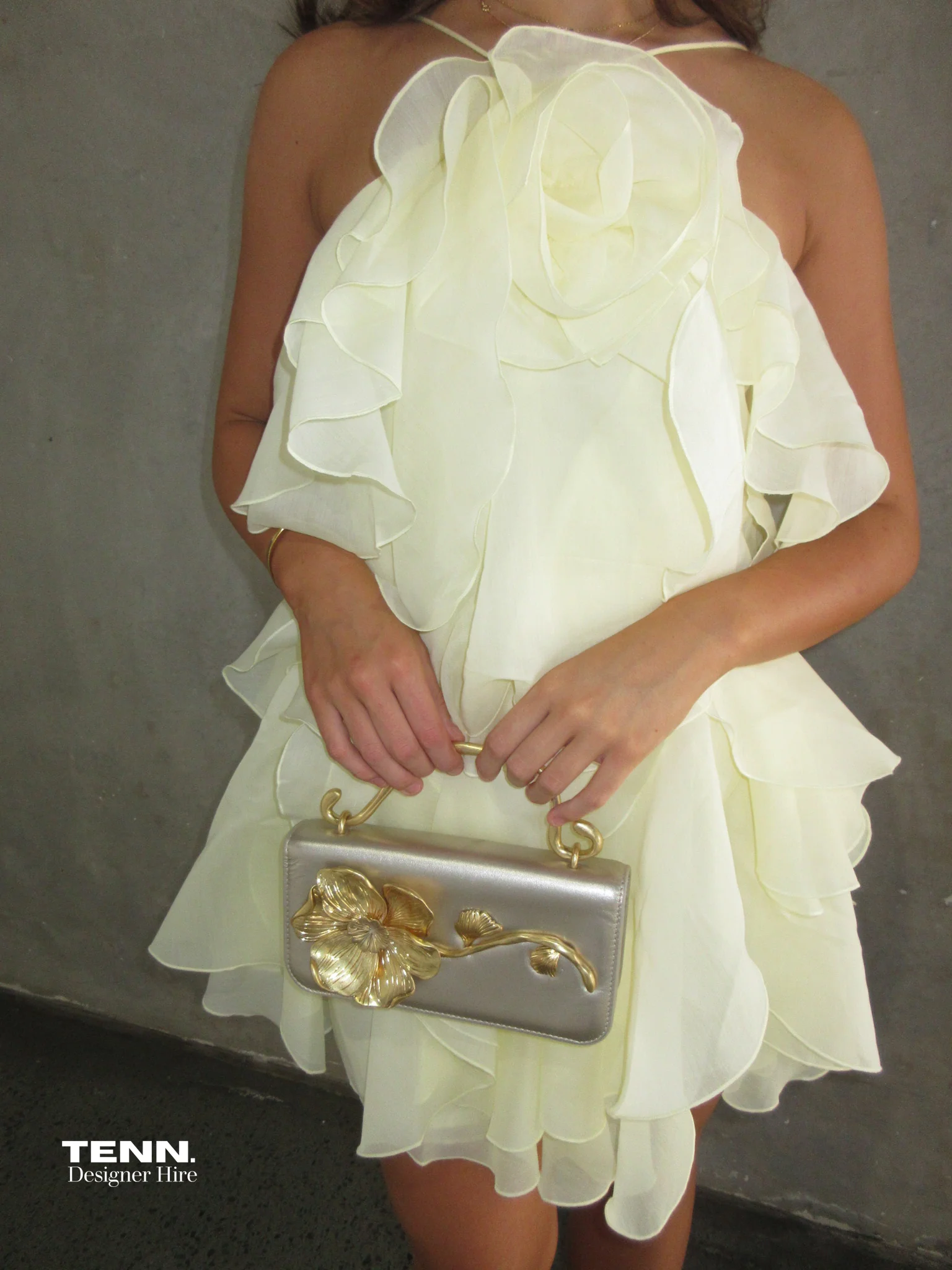 Pandorea Layered Mini Dress - Butter - Image 3