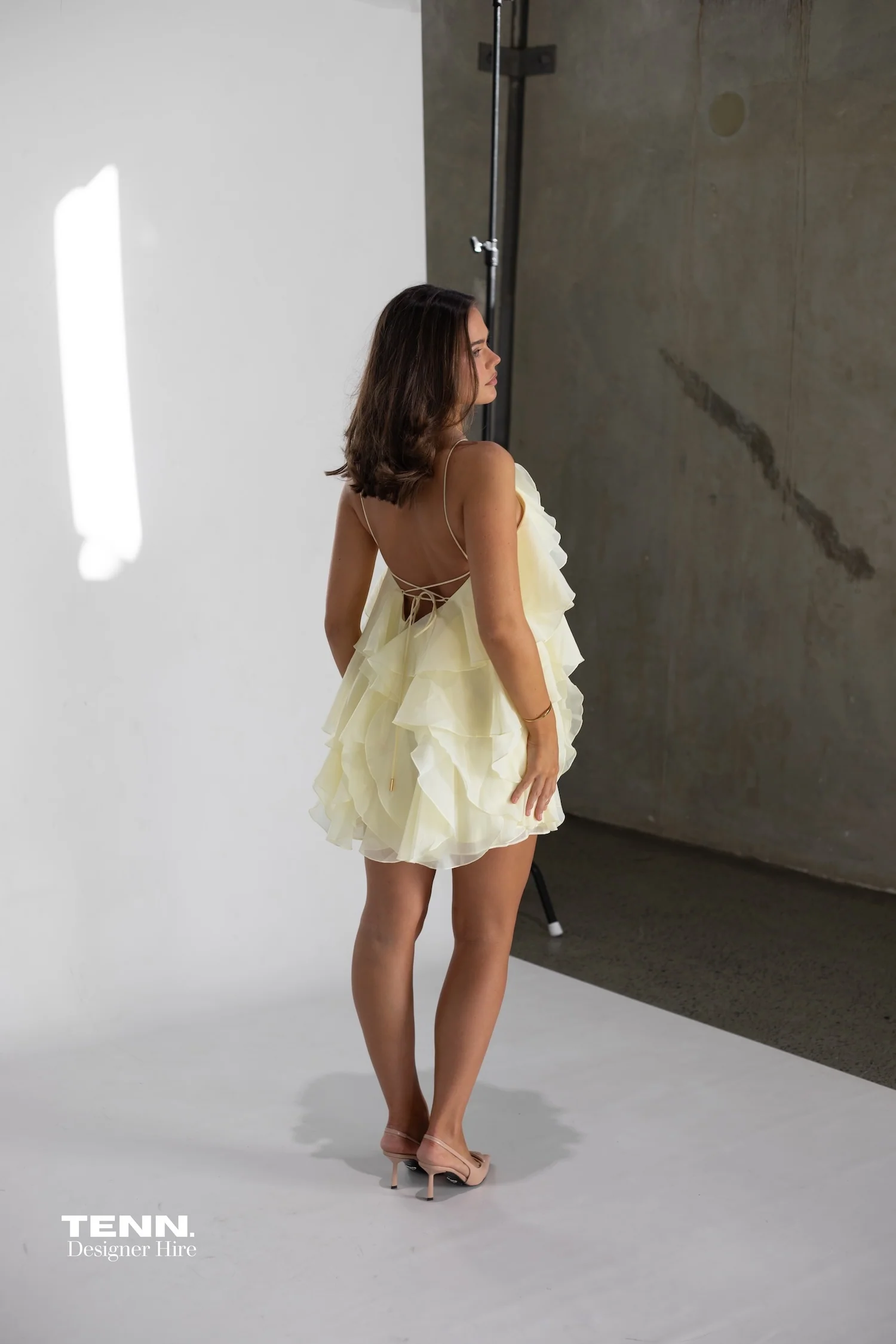 Pandorea Layered Mini Dress - Butter - Image 6