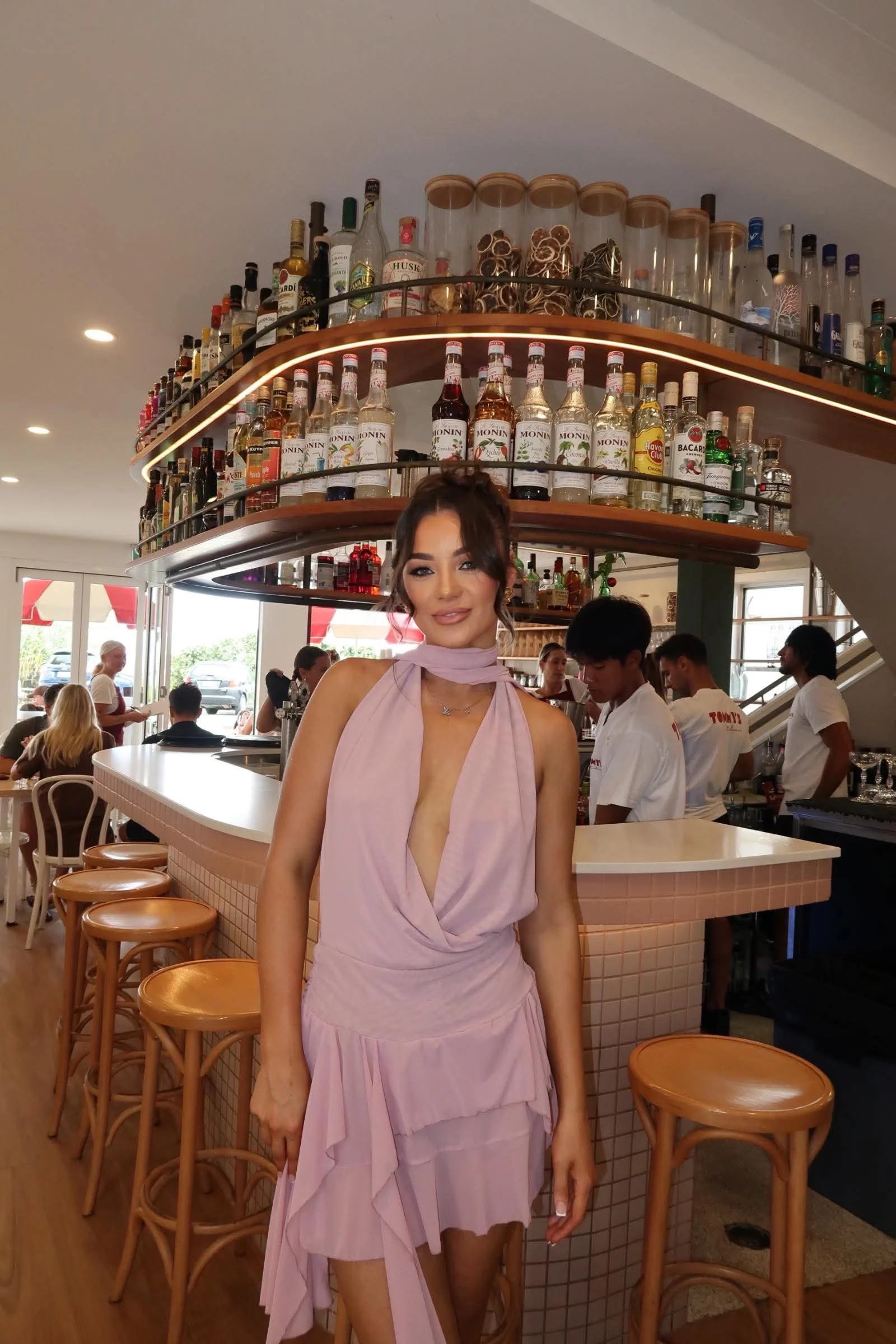 Louise Dress - Dusty Pink - Image 4