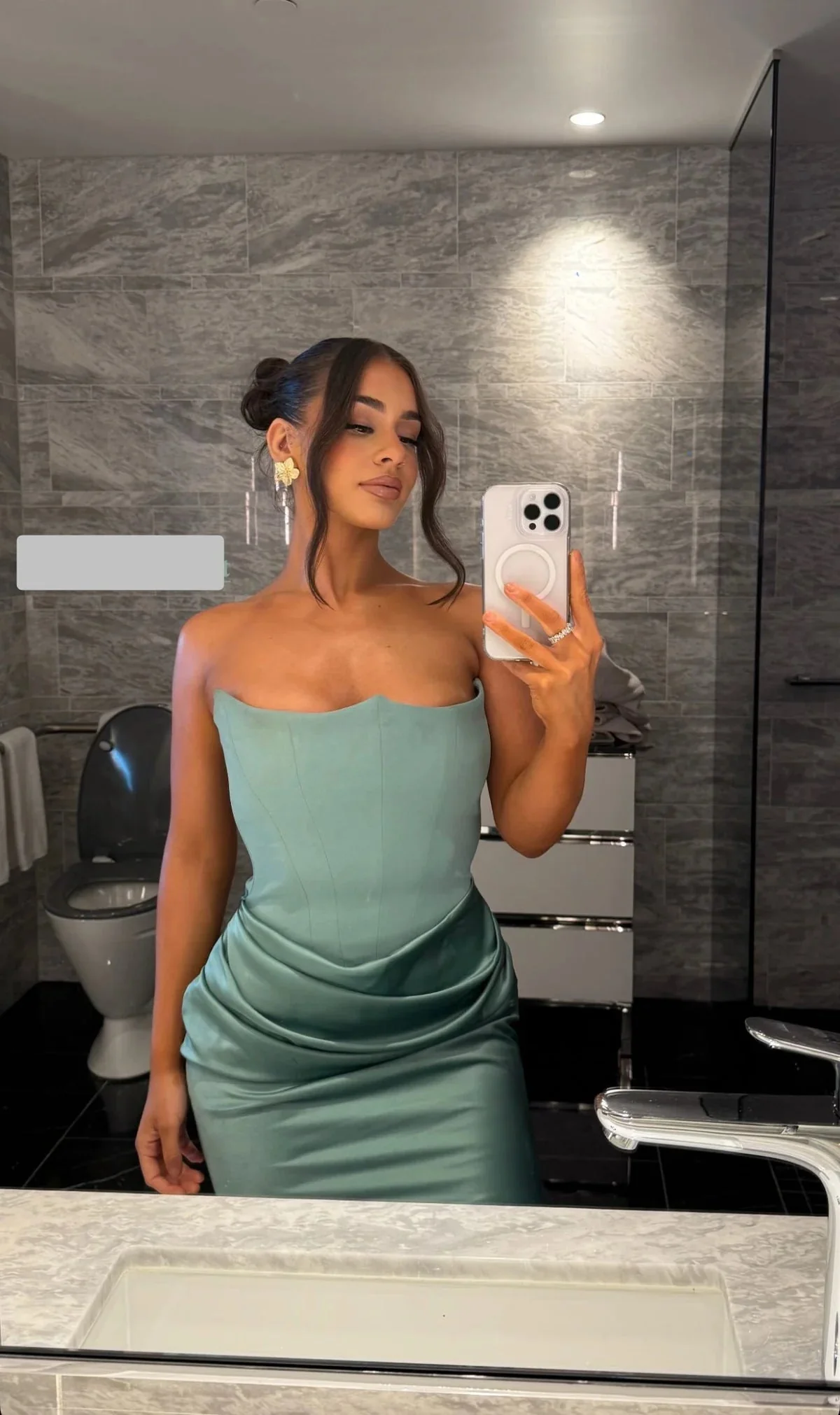Persephone Corset Gown - Jade Green - Image 4