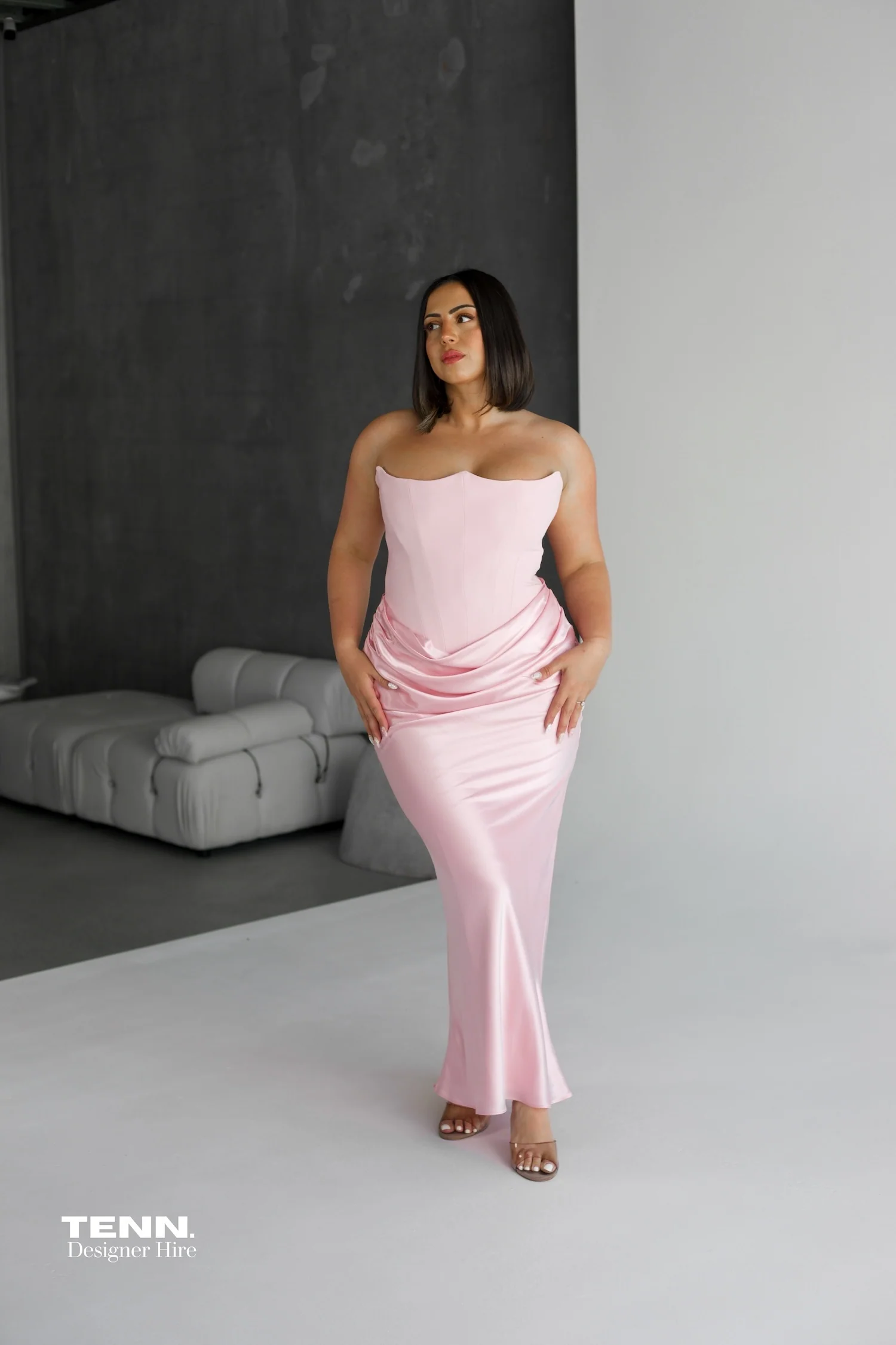 Persephone Corset Gown - Rose Pink - Image 2
