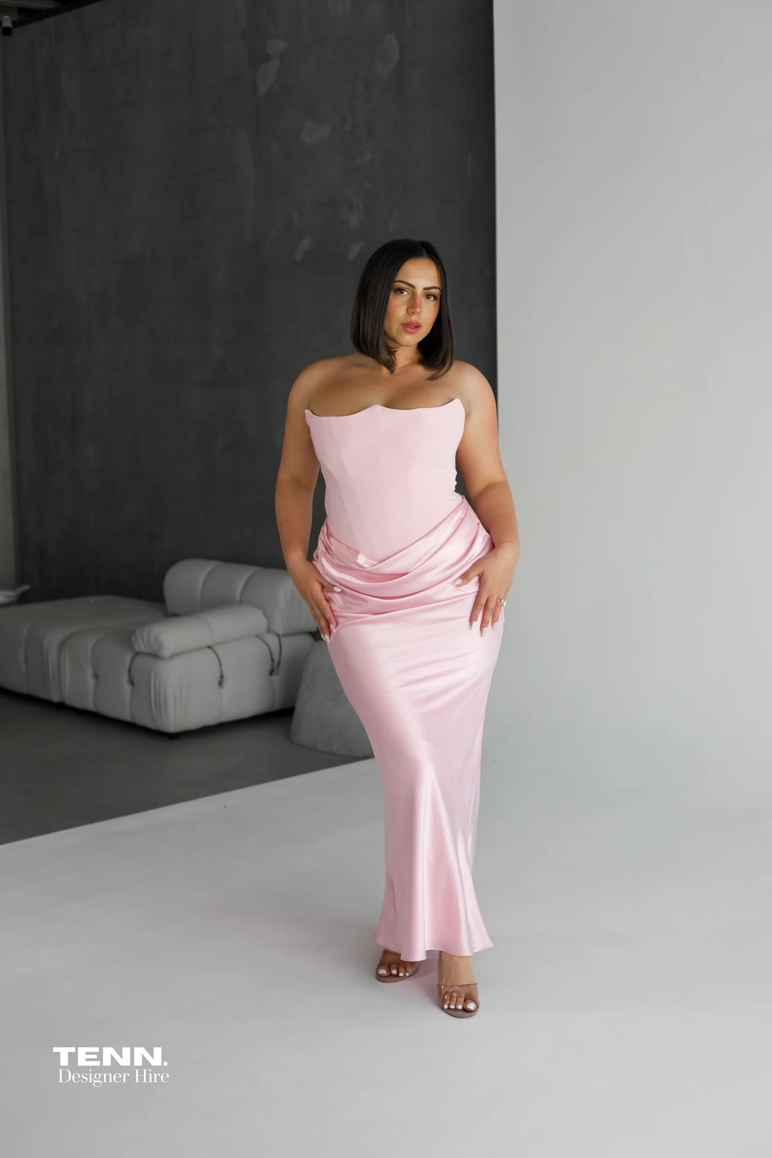 Persephone Corset Gown - Rose Pink - Image 8