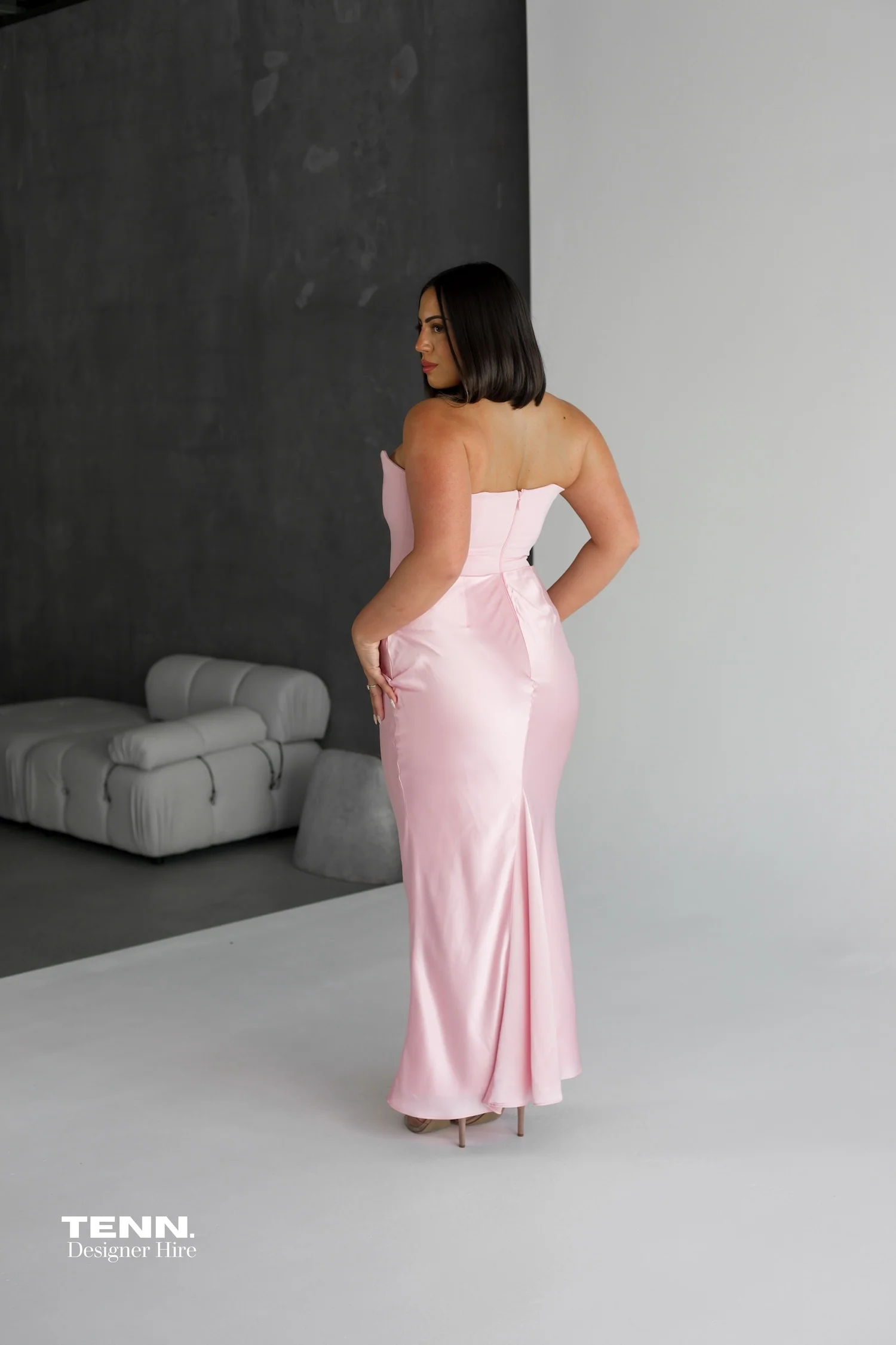 Persephone Corset Gown - Rose Pink - Image 9