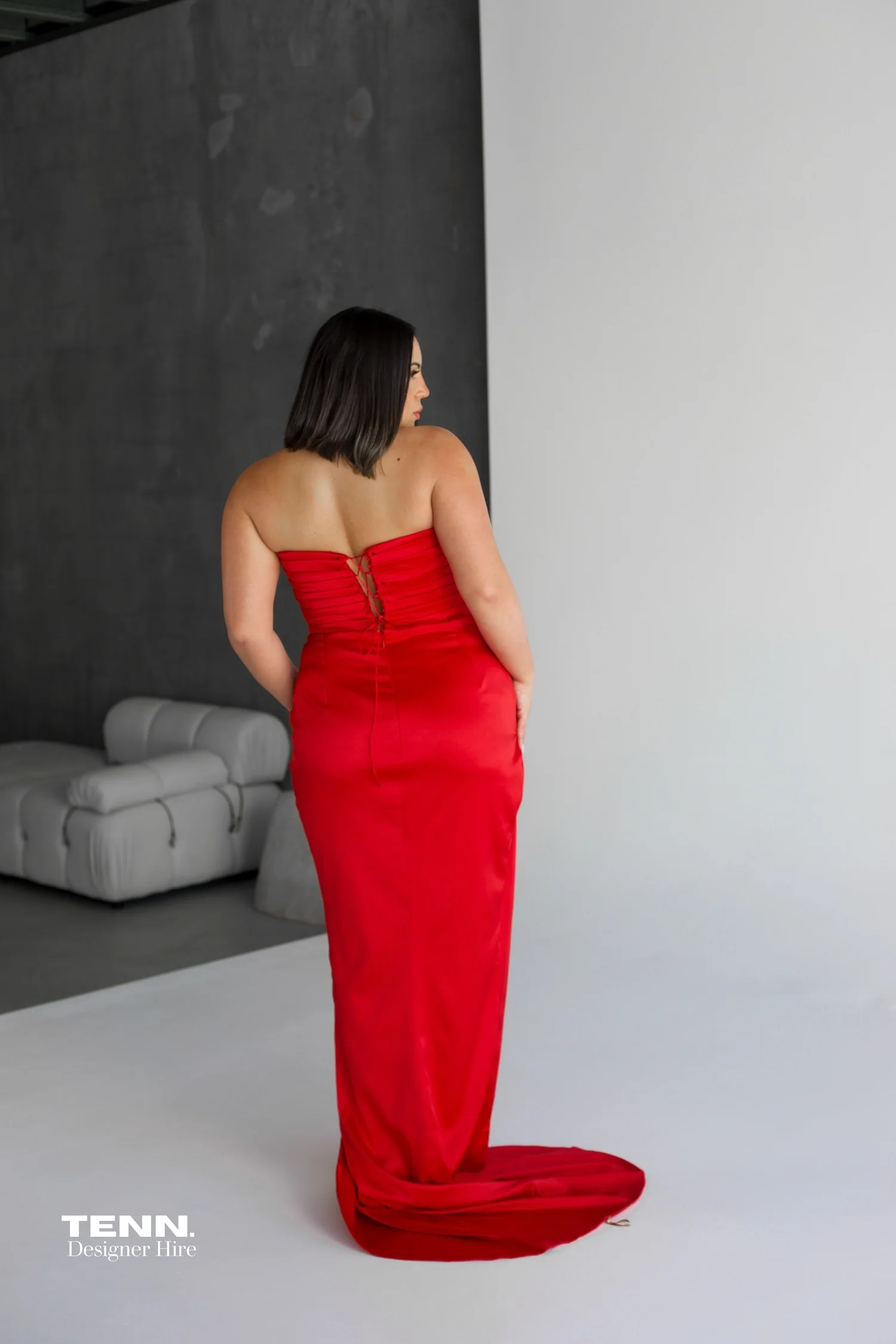 Pierre gown - Red - Image 5