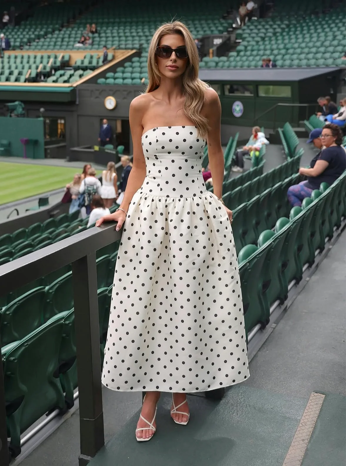 Polka-dot Taffetta Corset Dress - Image 4