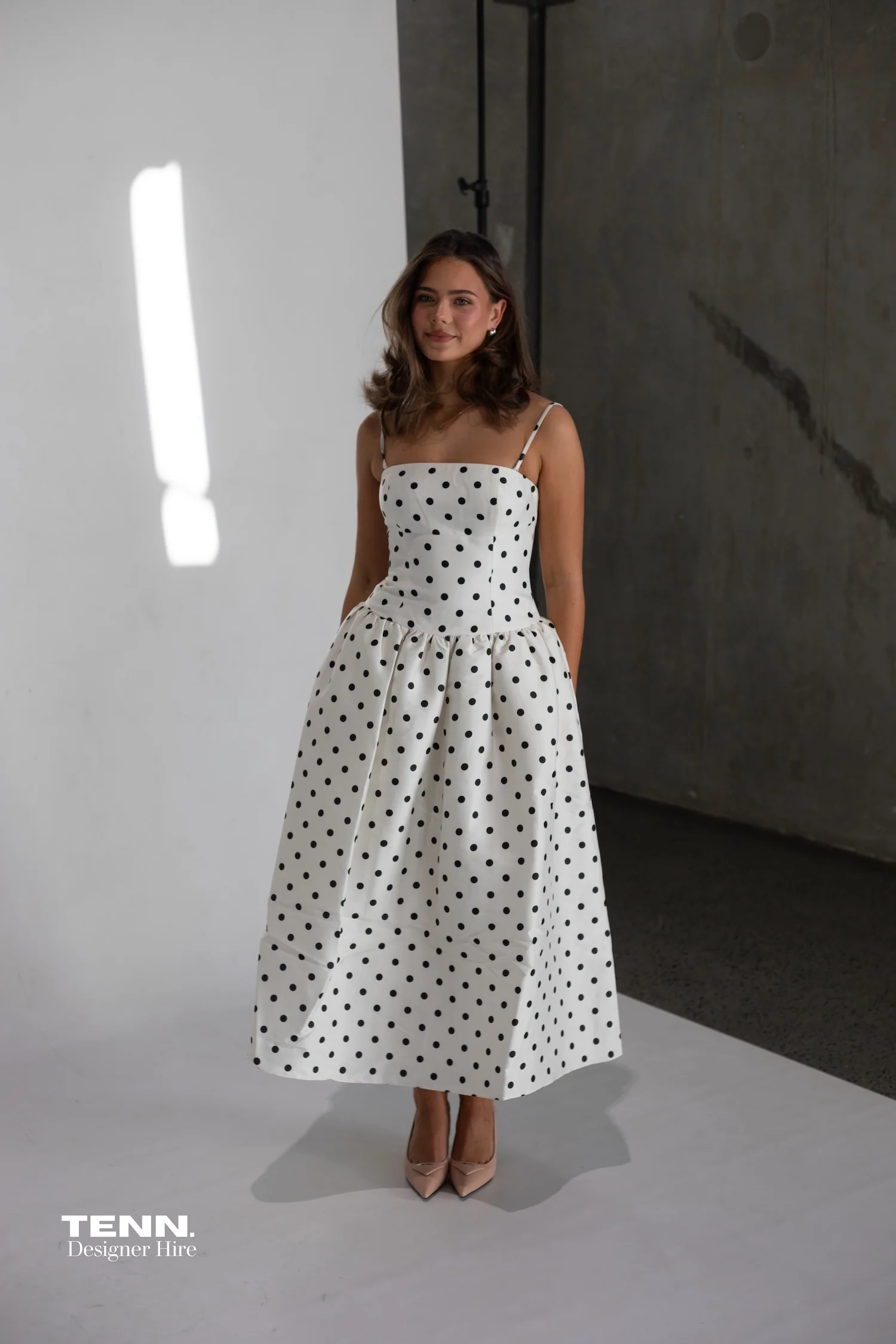 Polka-dot Taffetta Corset Dress - Image 8