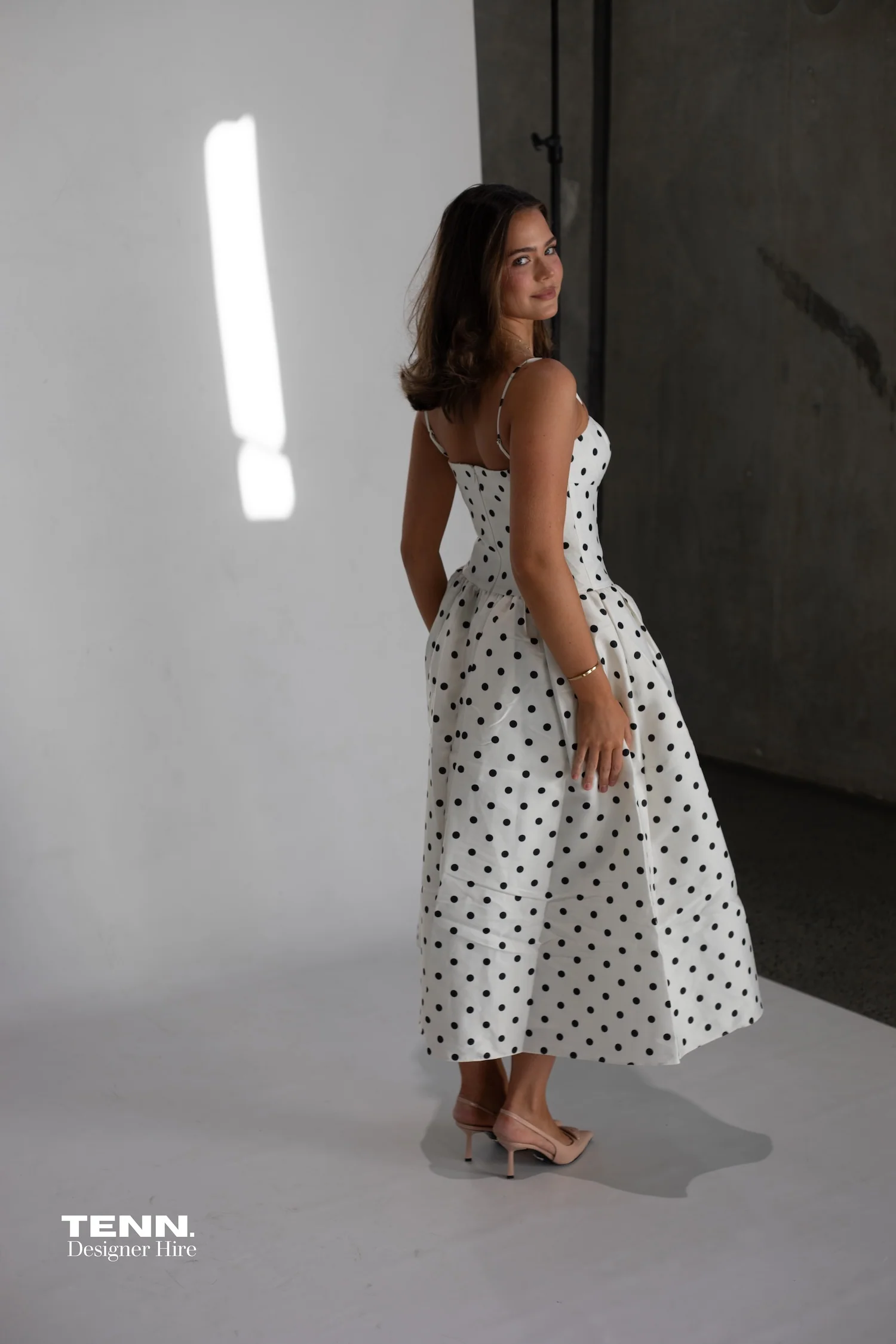 Polka-dot Taffetta Corset Dress - Image 9