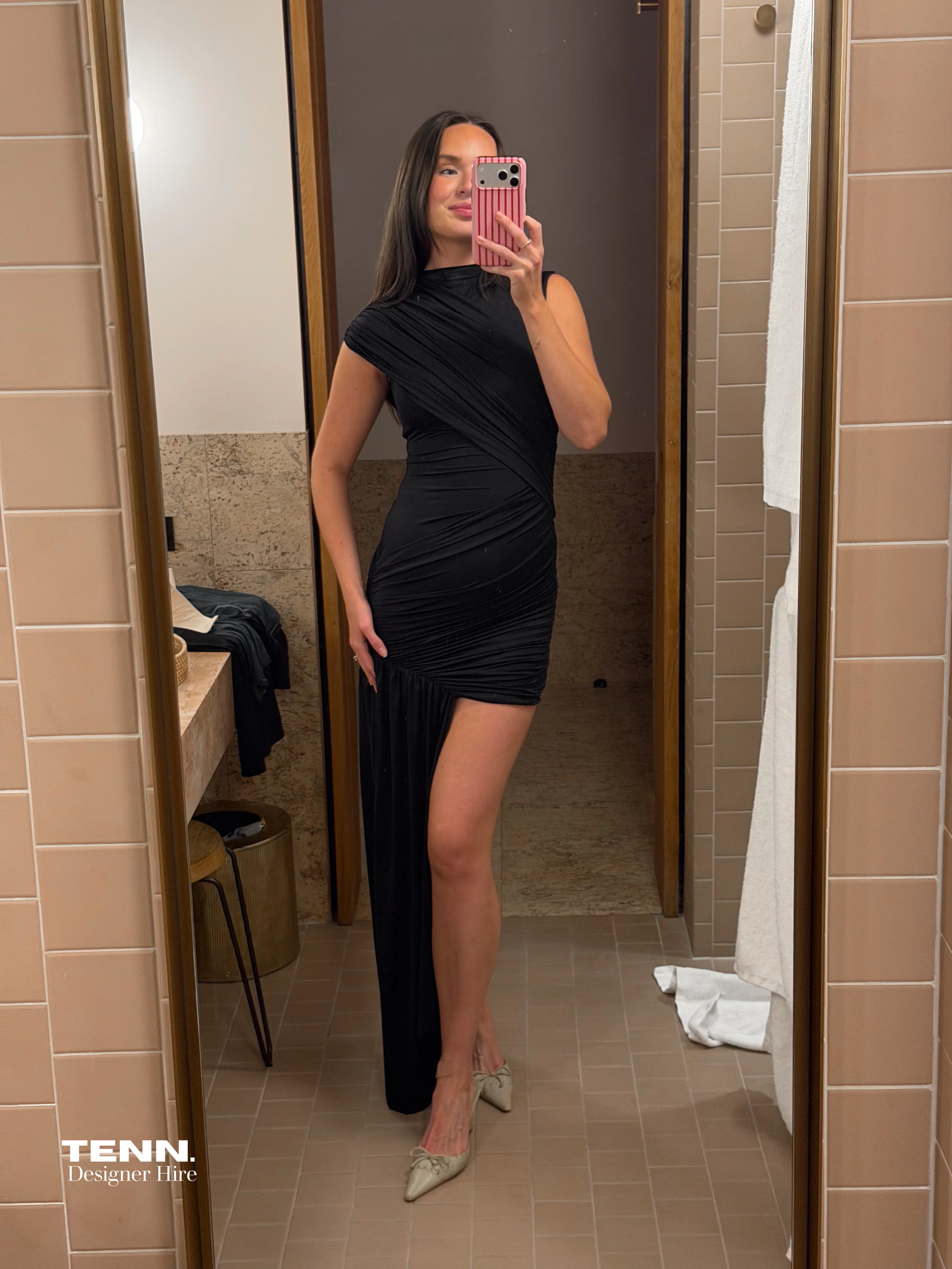 Ravenna Mini Dress - Black - Image 3