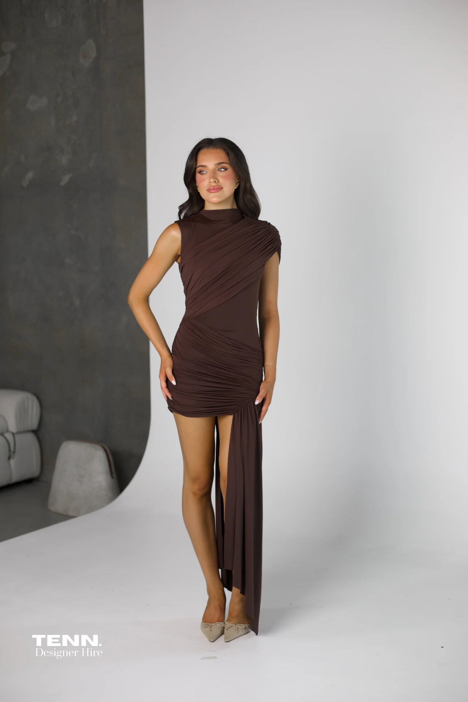 Ravenna Mini Dress - Chocolate