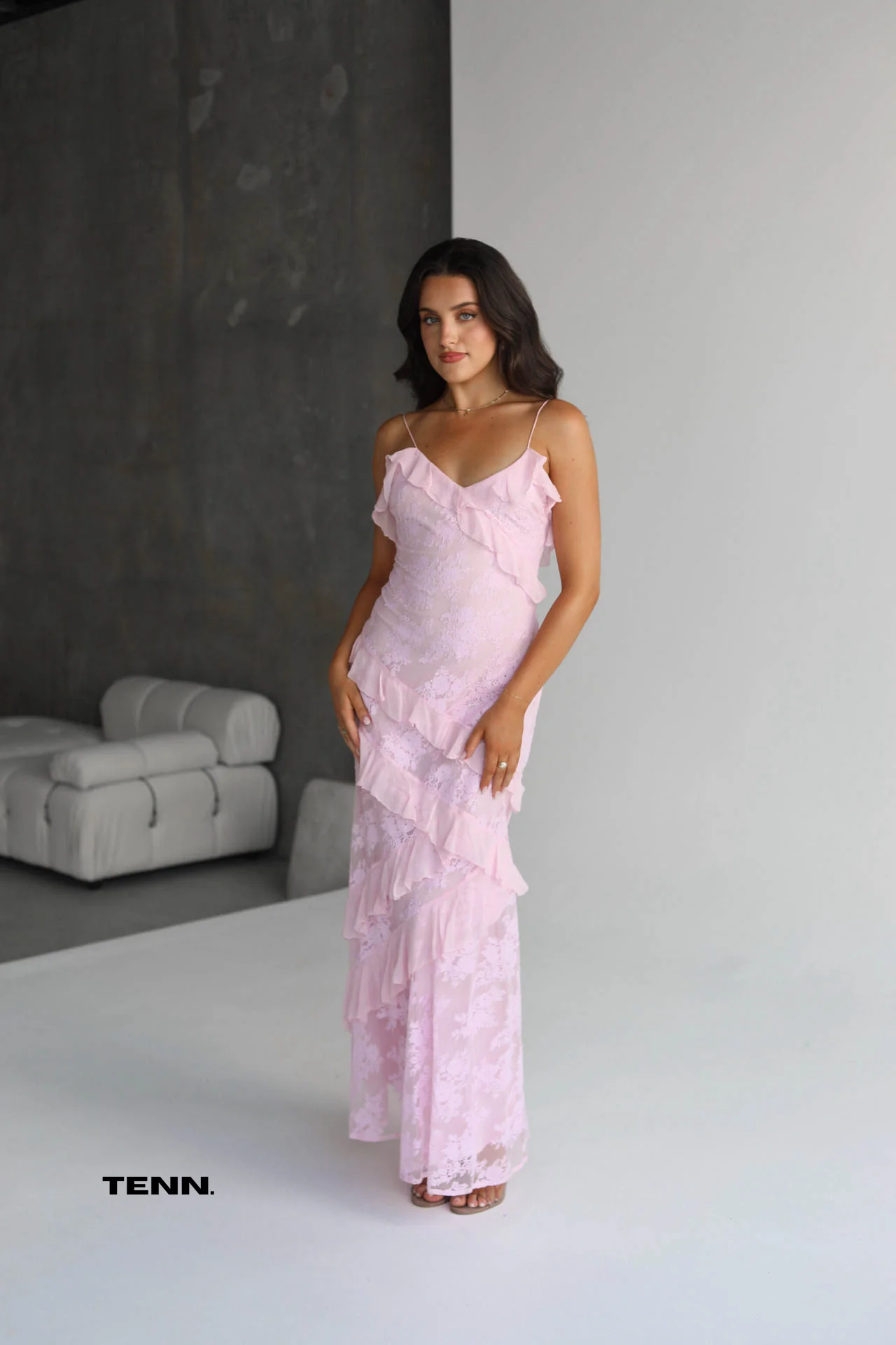 Rialto Dress - Pink Lace - Image 2