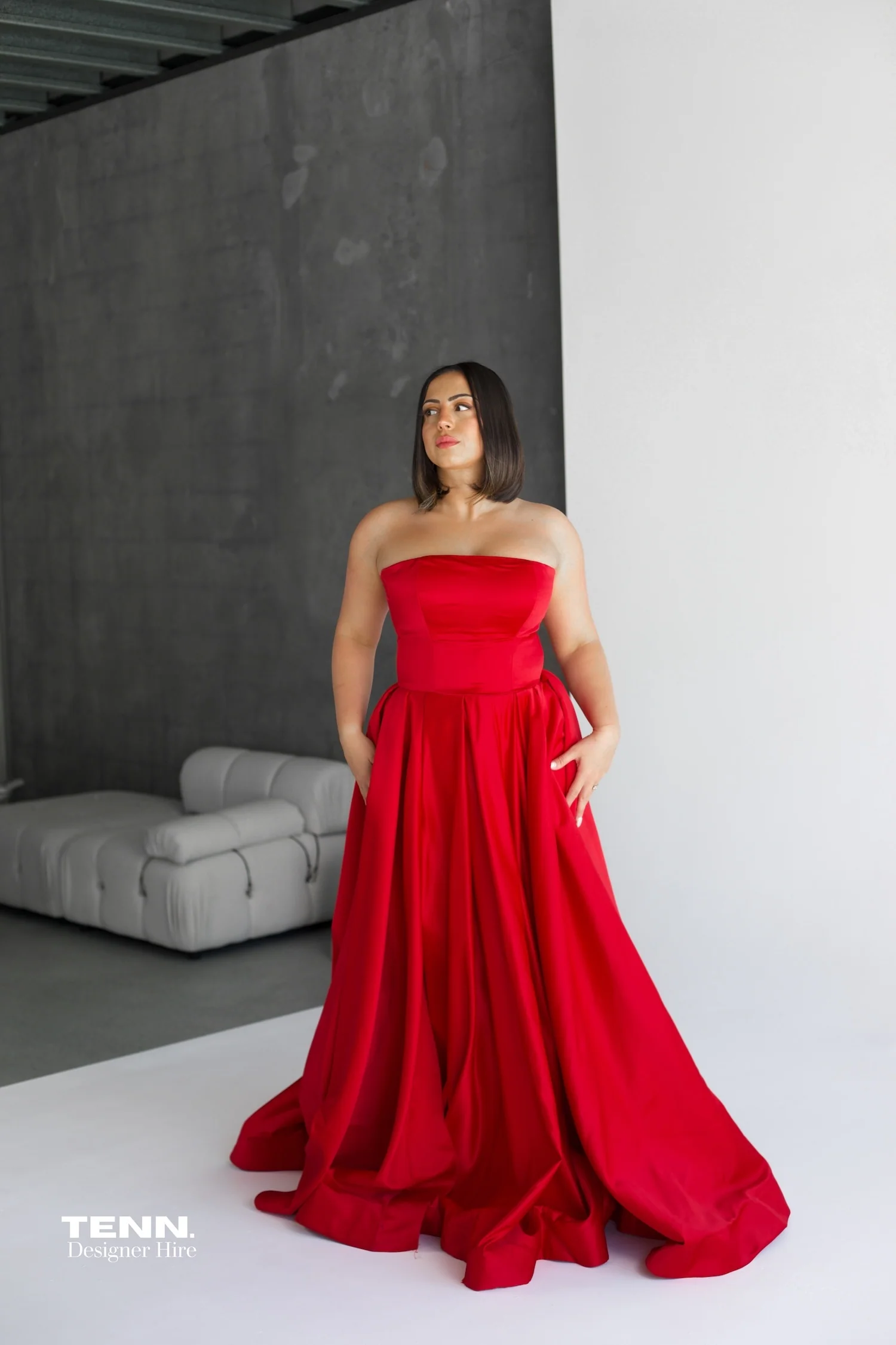 Rosa Gown - Red - Image 4