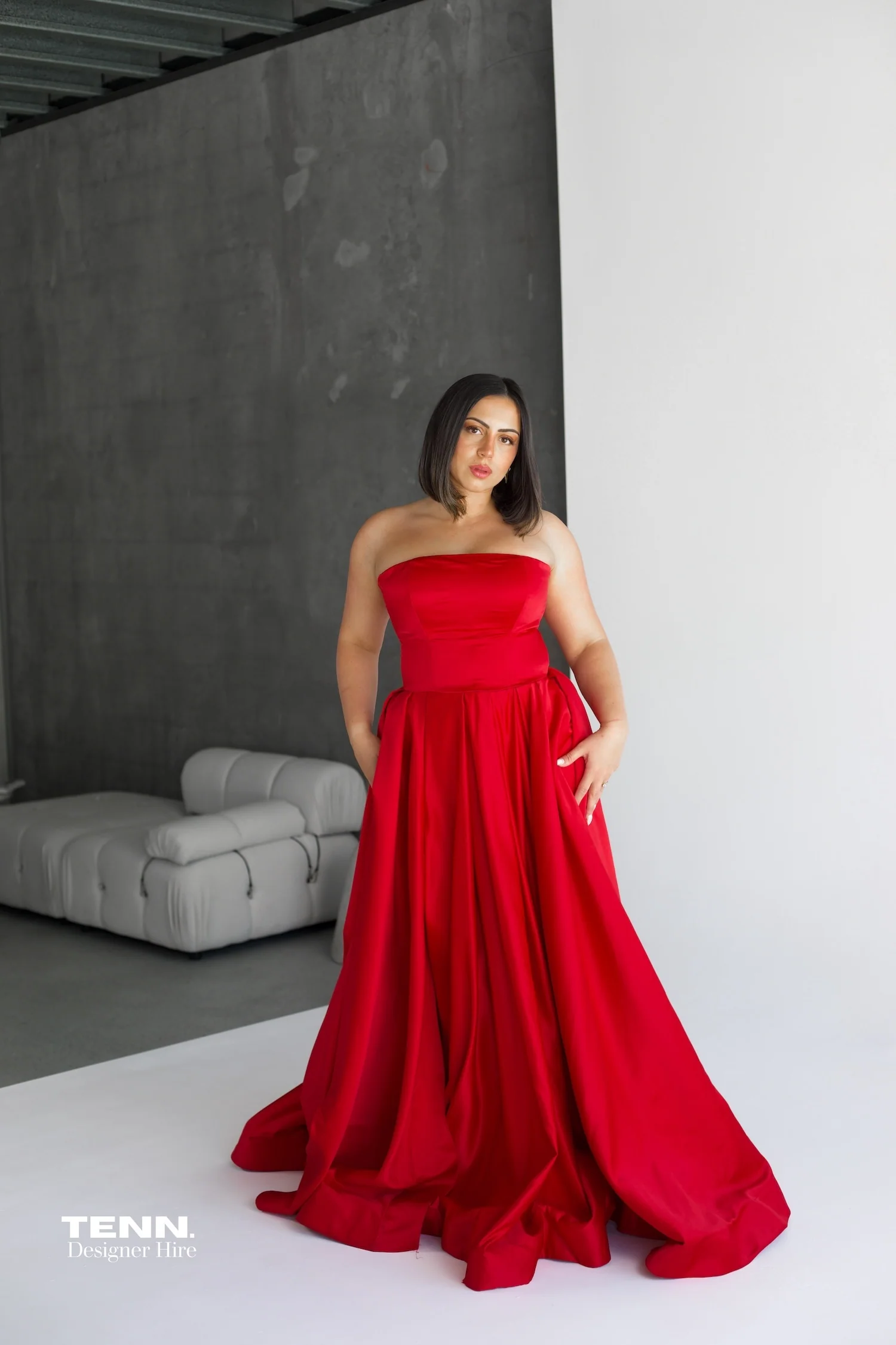 Rosa Gown - Red - Image 5