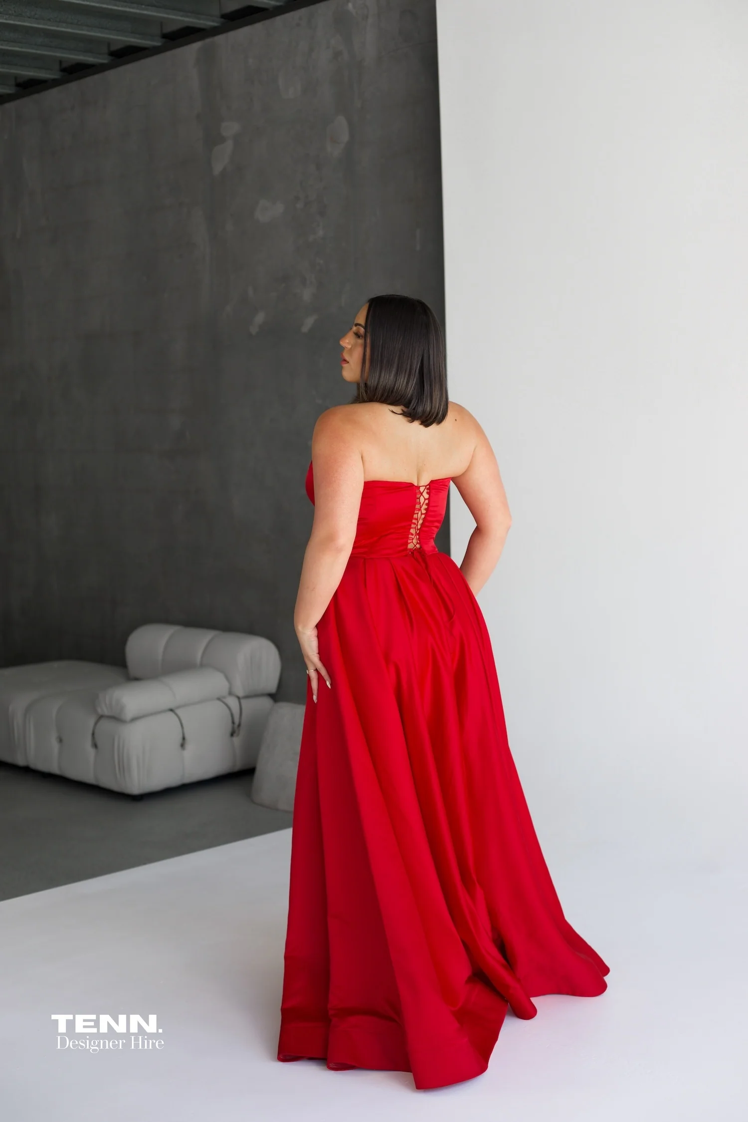 Rosa Gown - Red - Image 6