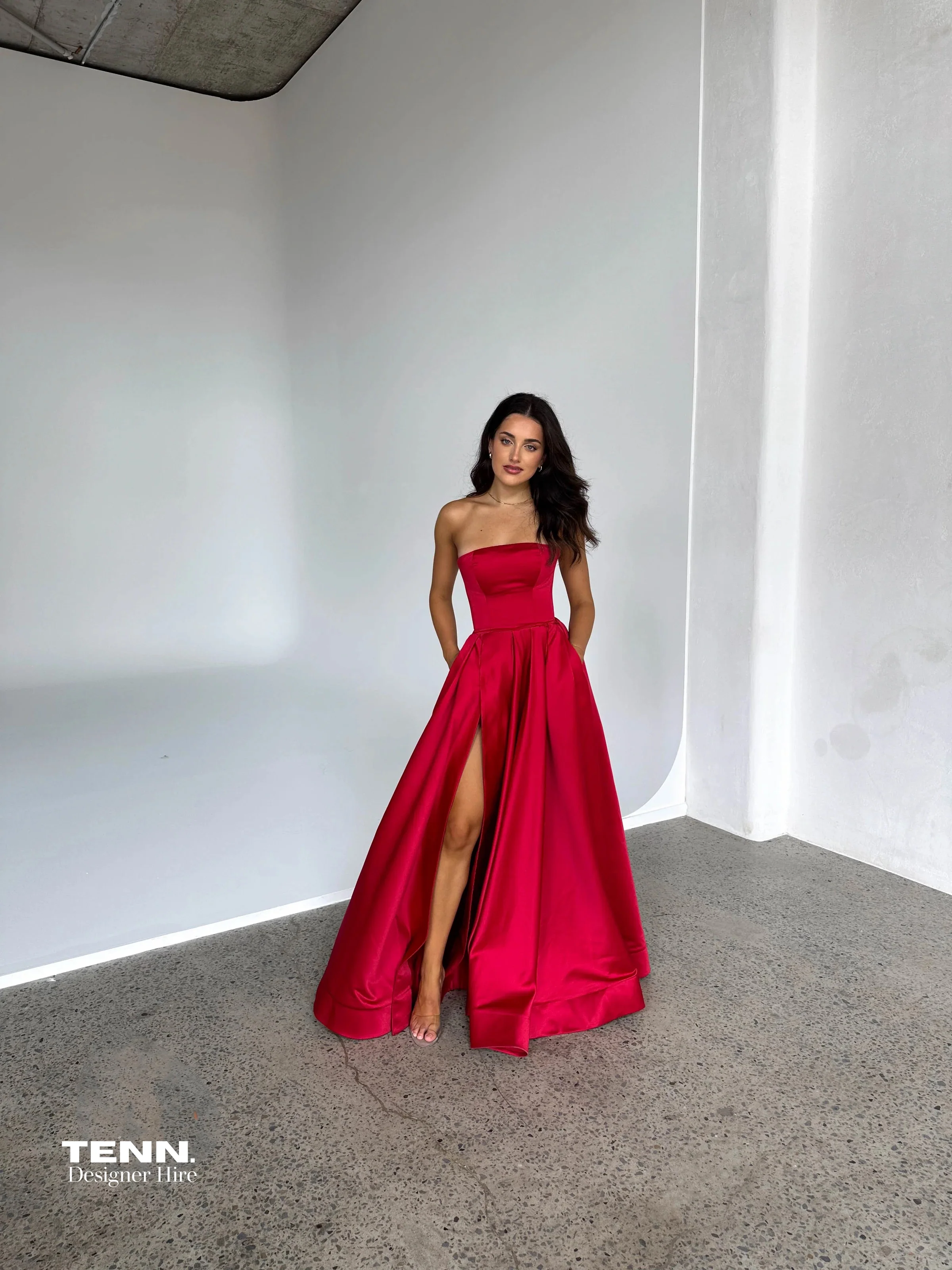 Rosa Gown - Red - Image 7