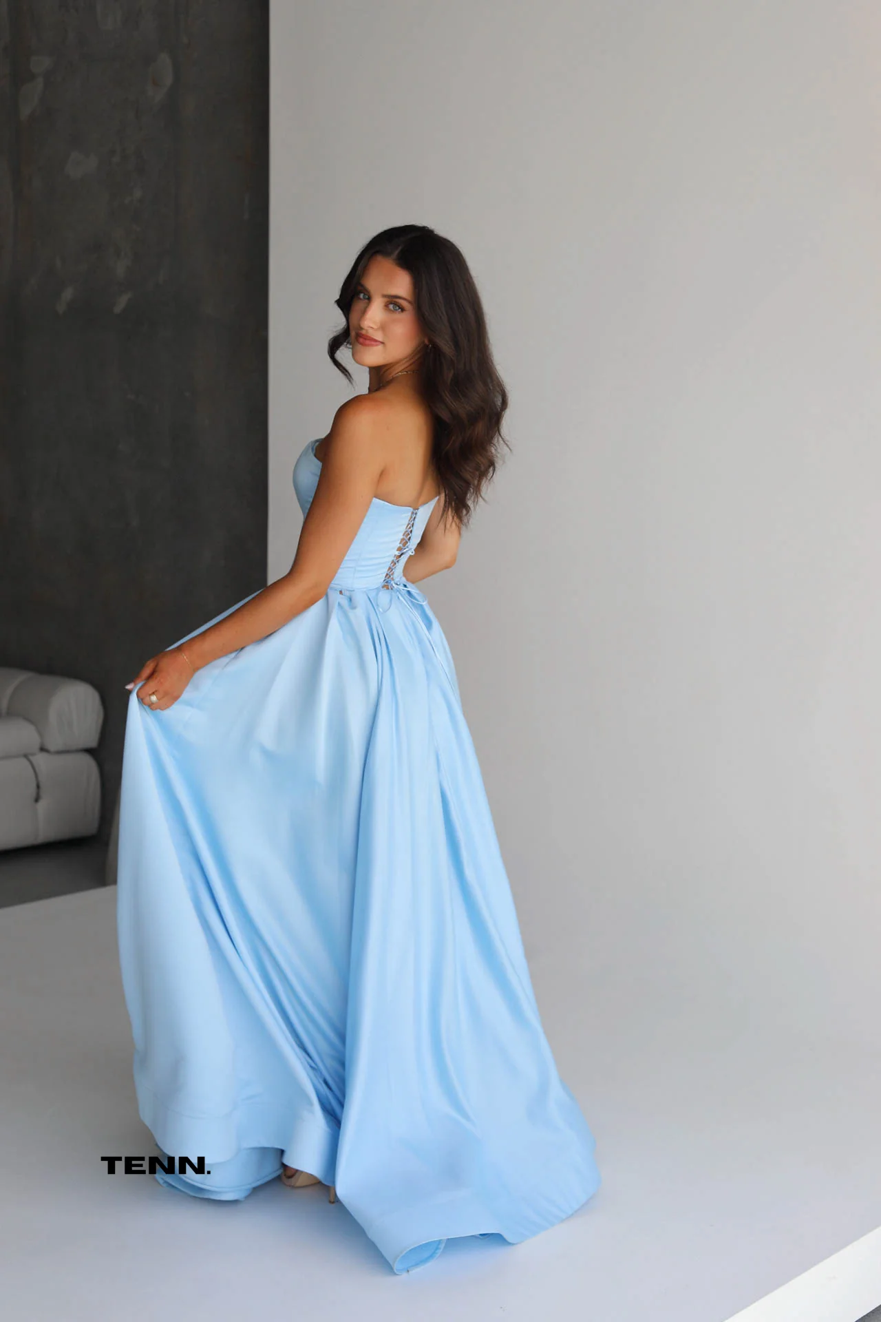 Rosa Gown - Light Blue - Image 6
