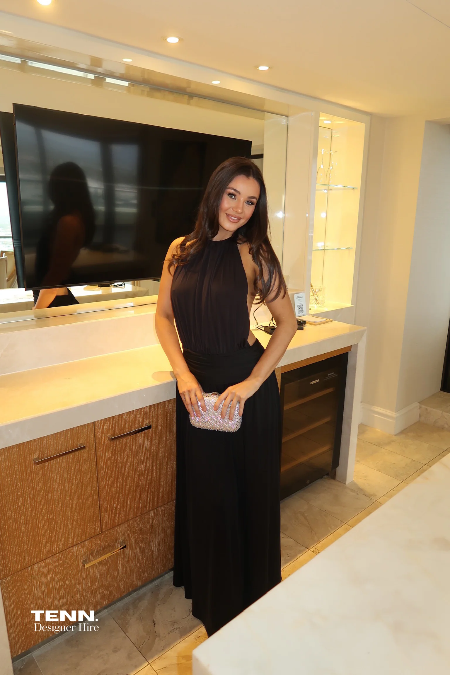 Santina Dress - Black - Image 4