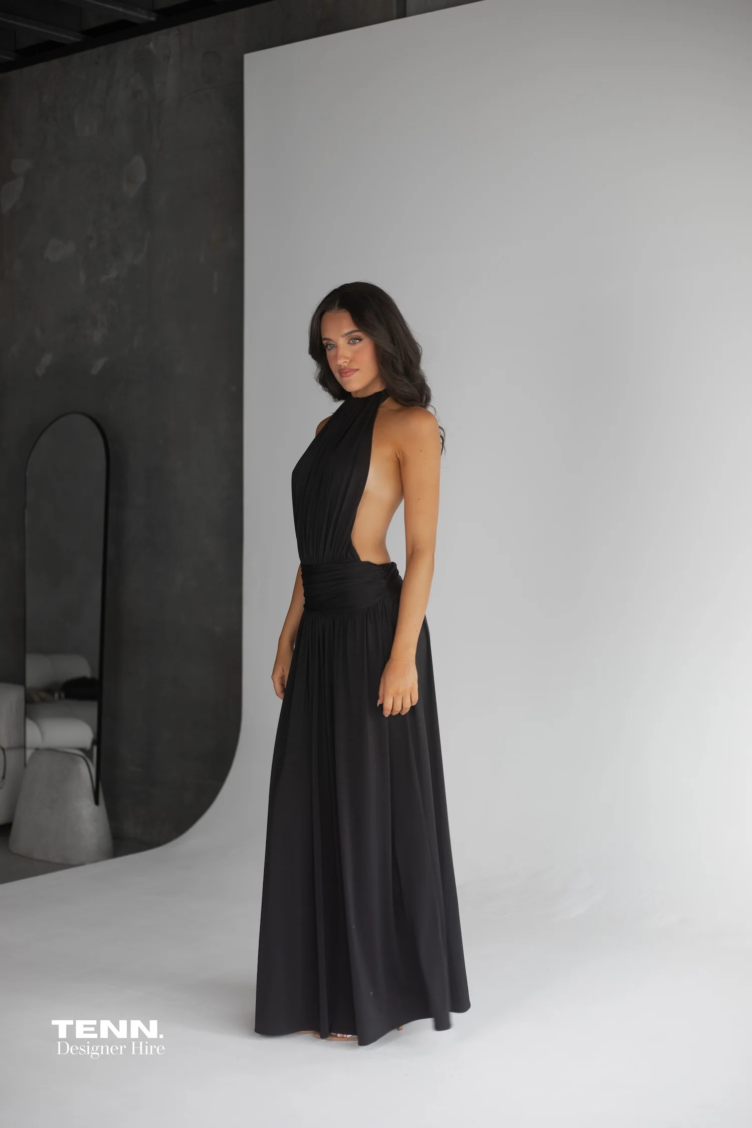 Santina Dress - Black - Image 7