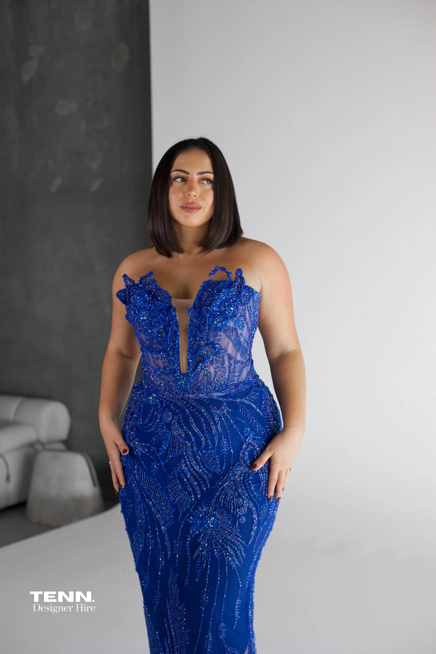Sapphire Temptation Gown - Blue - Image 6