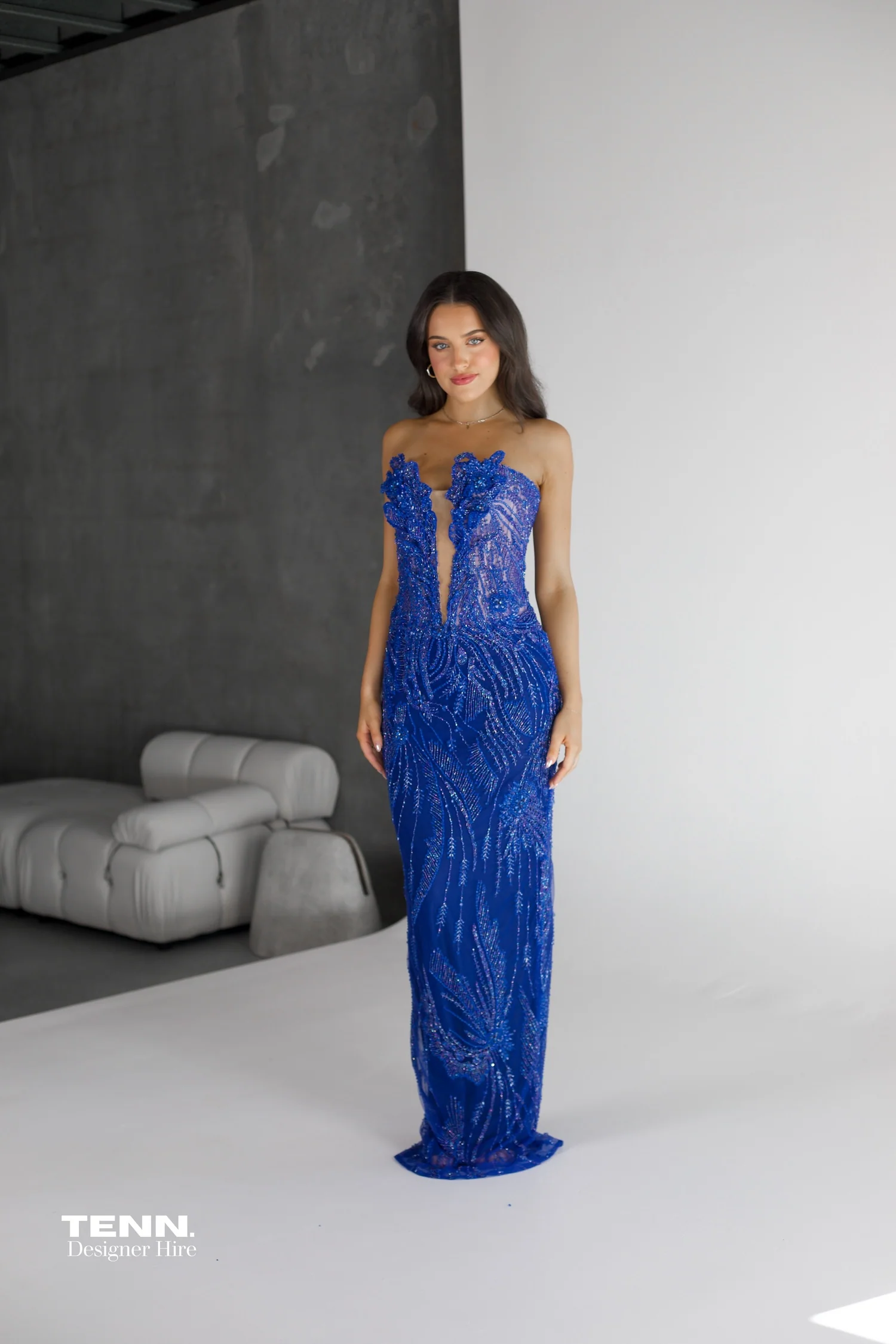 Sapphire Temptation Gown - Blue - Image 7