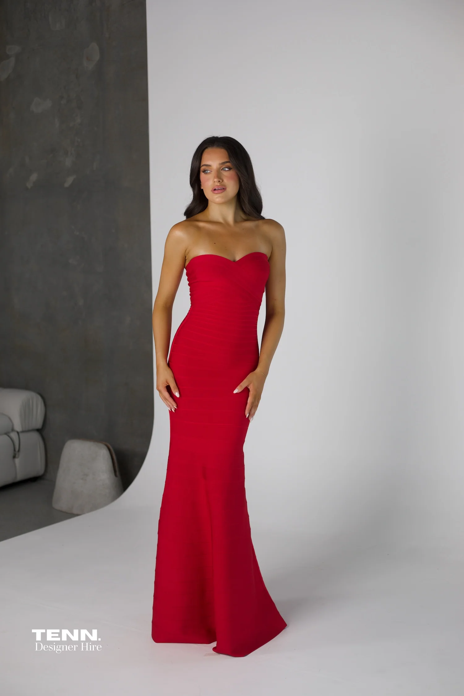 Sara gown - Red - Image 2