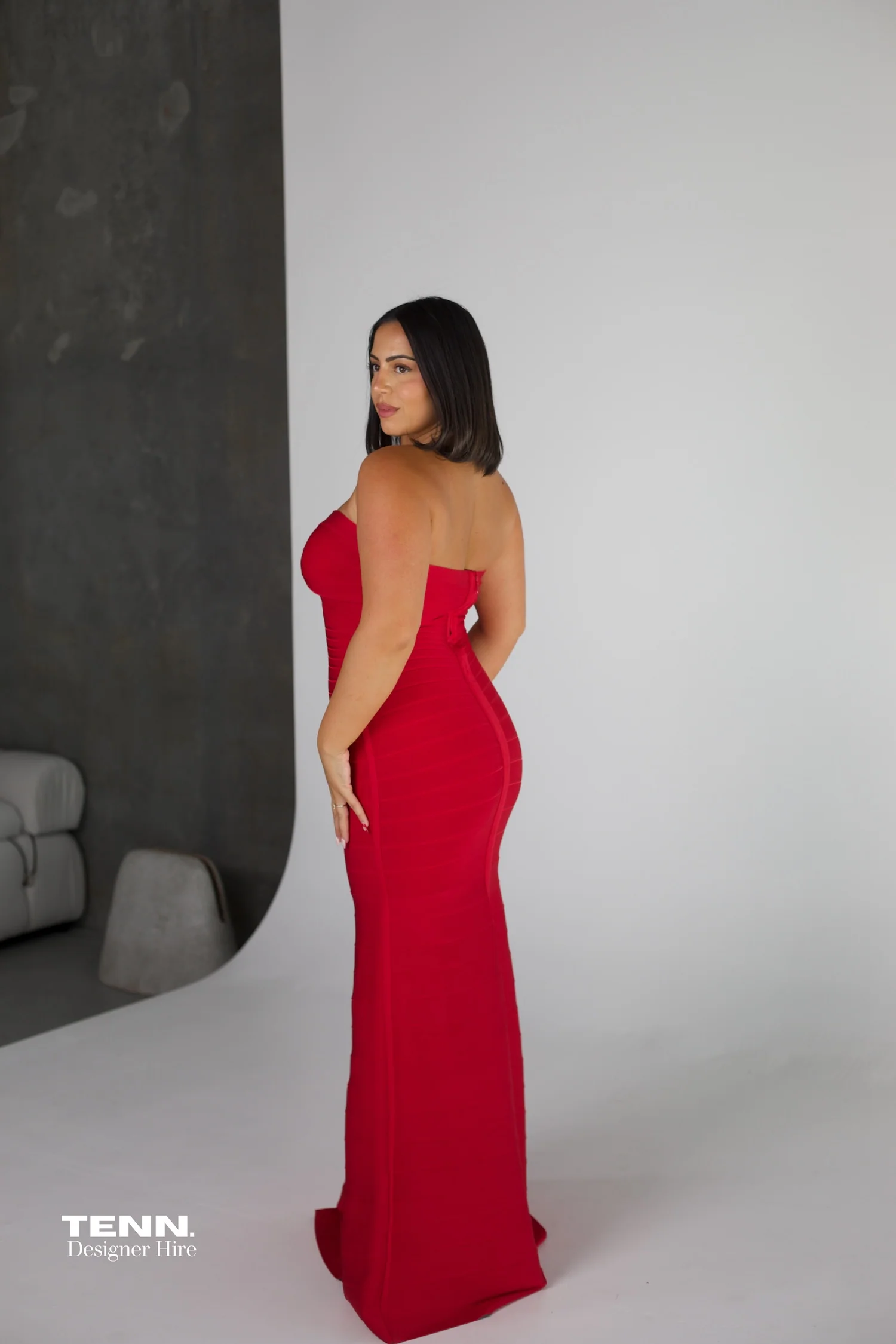 Sara gown - Red - Image 6