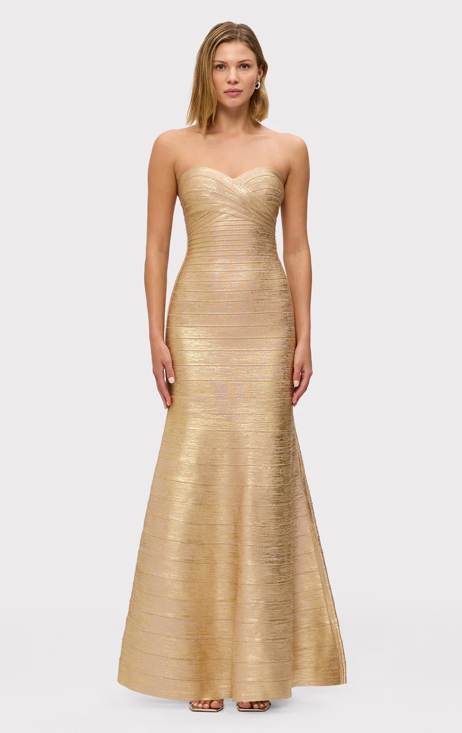 Metallic Sara gown - Gold Foil - Image 2