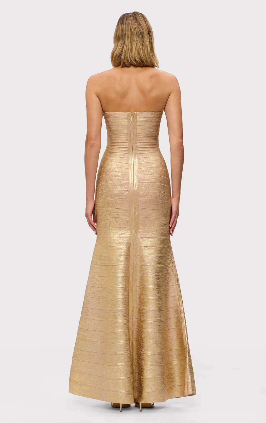 Metallic Sara gown - Gold Foil - Image 4
