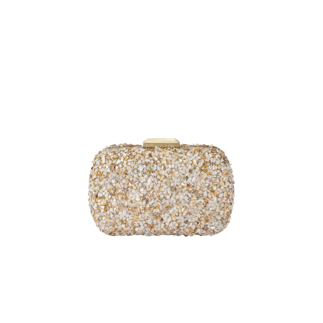 Savanna Pebble Clutch - Natural