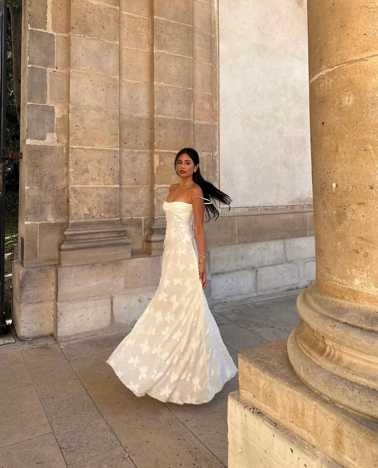 Seren Dress - Cream - Image 9
