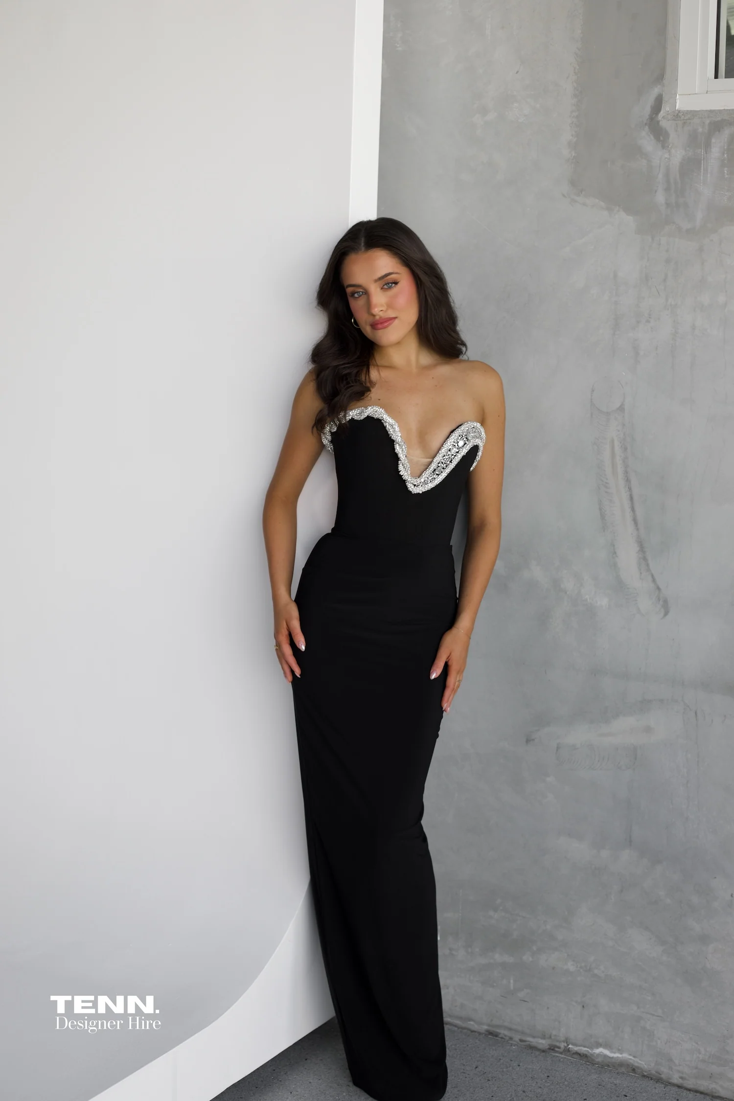 Serpent Curve Gown - Black - Image 4