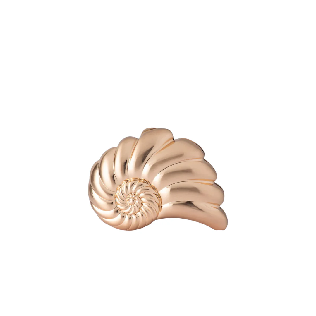 Shella Hard Case Clutch - Gold