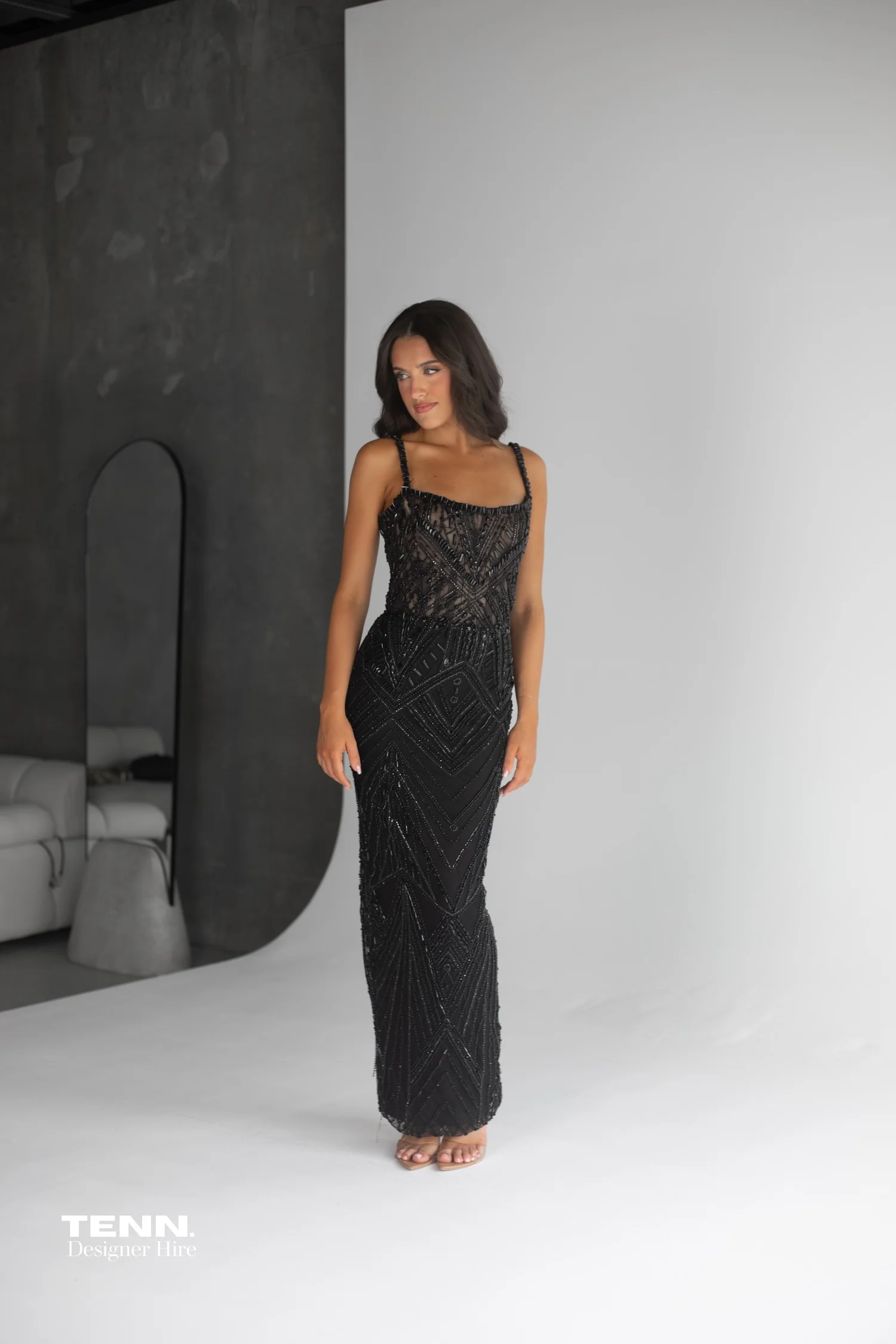 Siren Couture Gown - Black - Image 3