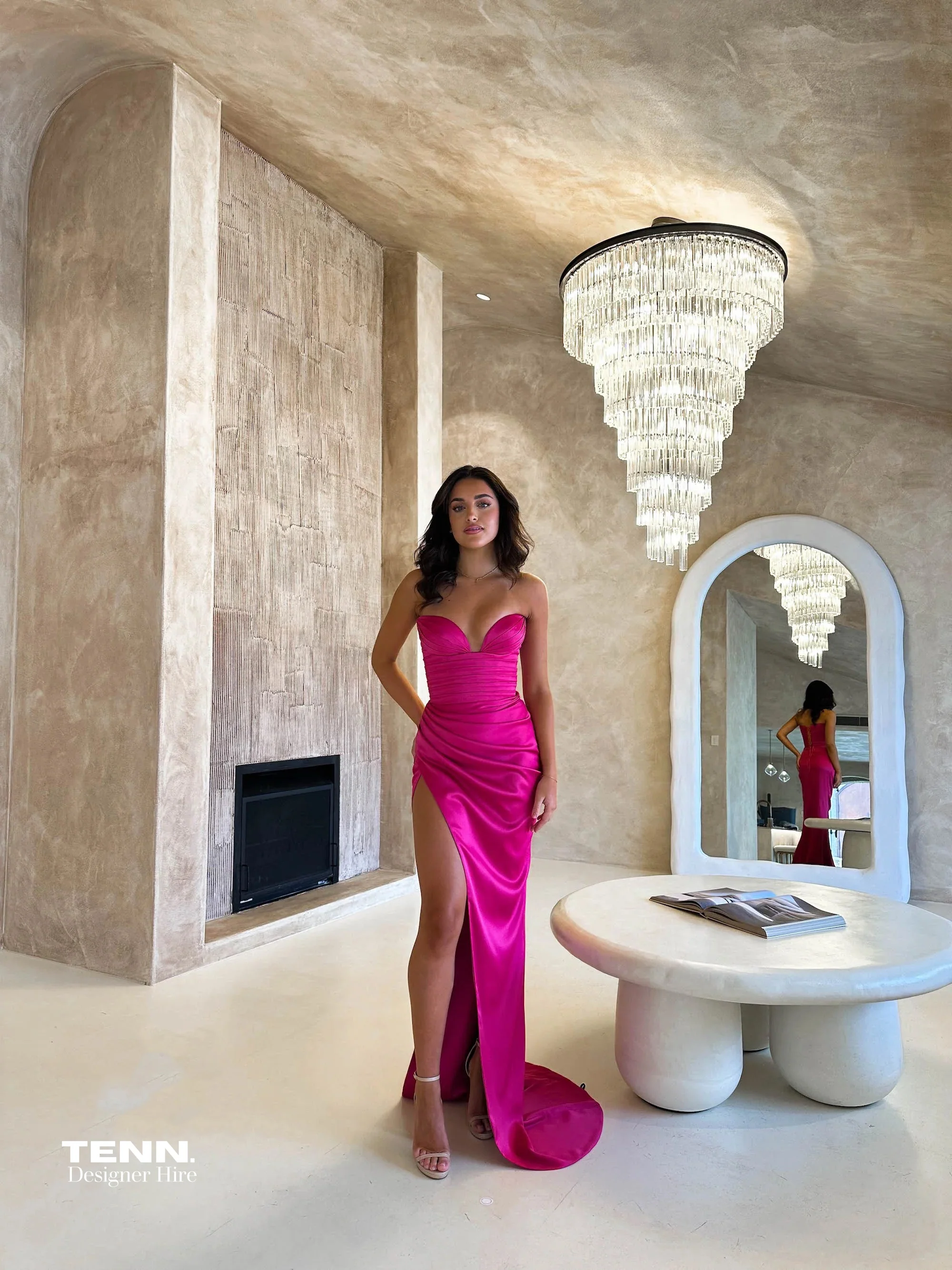 Sofia Gown - Hot Pink