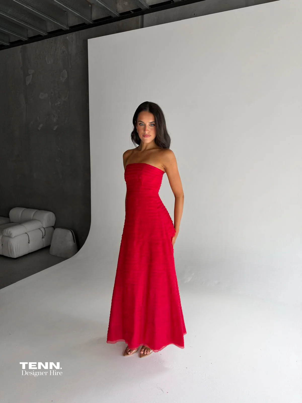 Soundscape Maxi Dress - Red