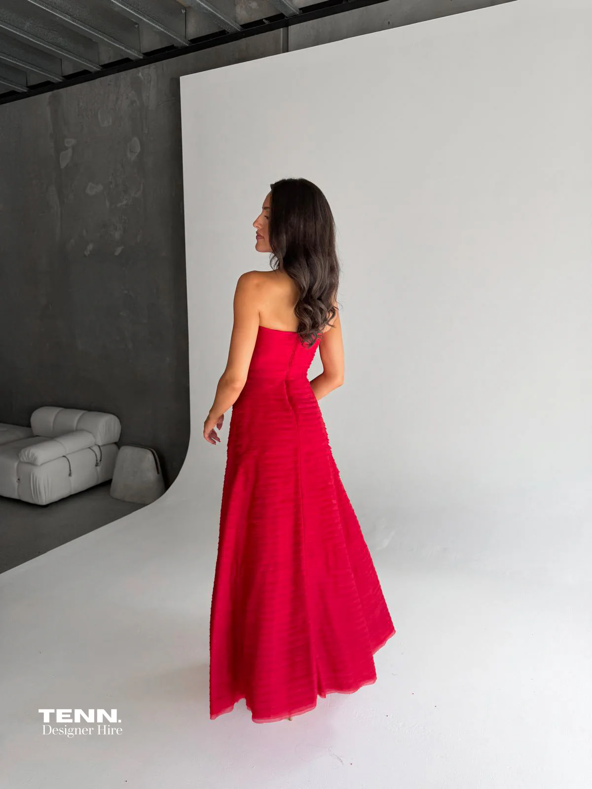 Soundscape Maxi Dress - Red - Image 3