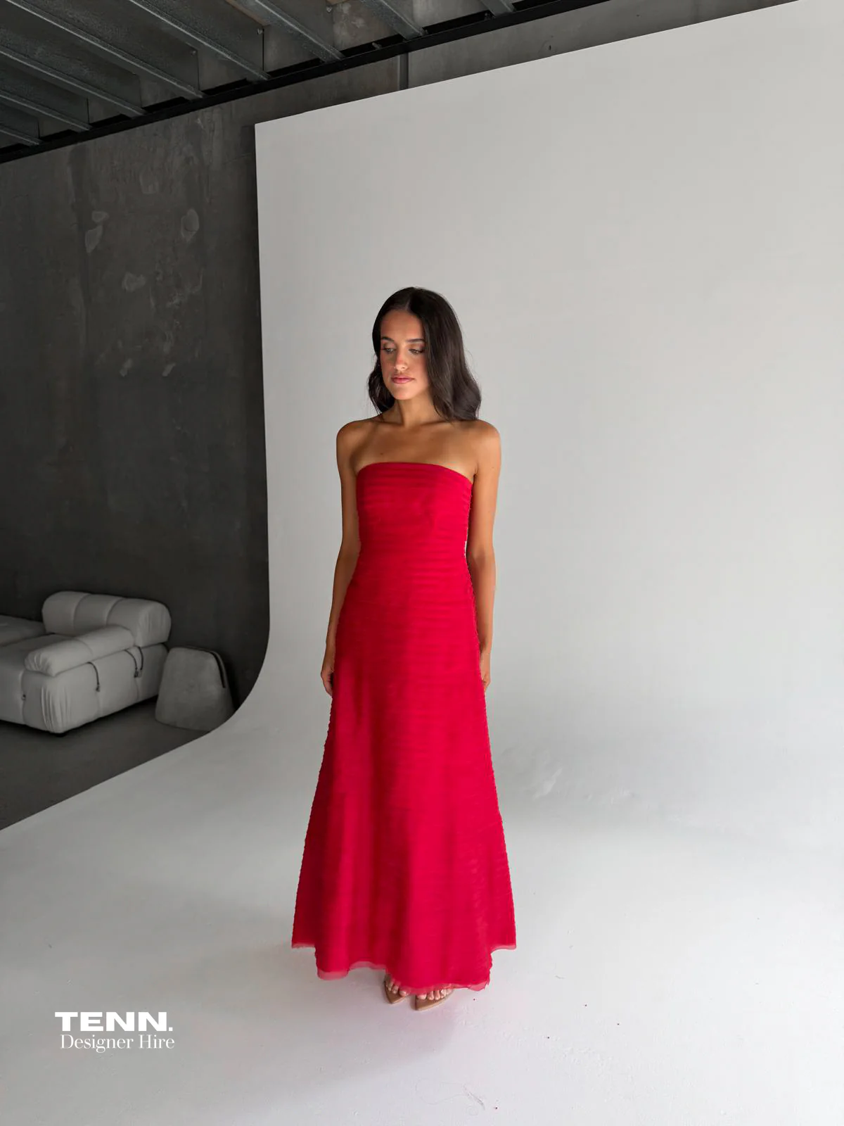 Soundscape Maxi Dress - Red - Image 4