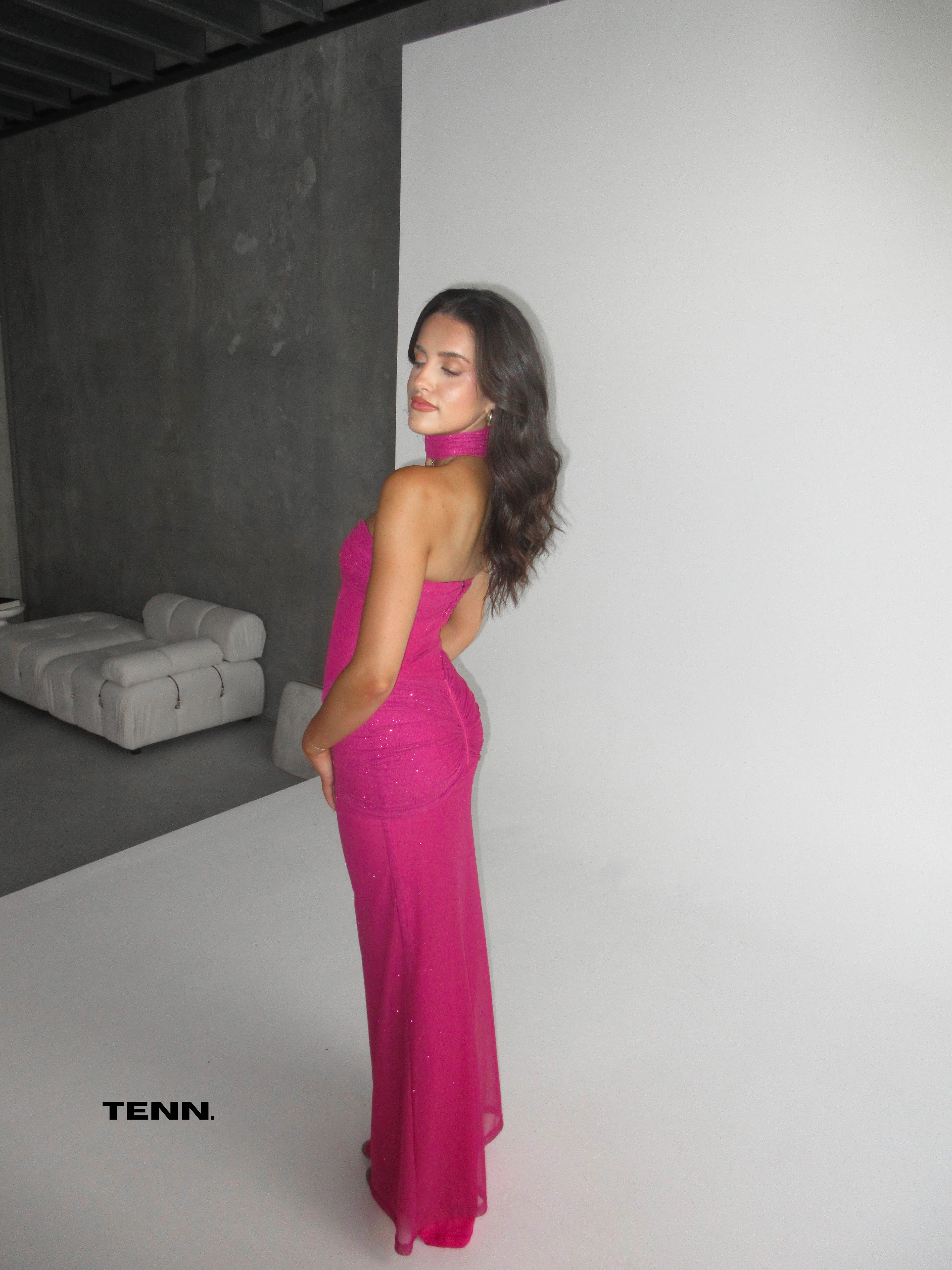 Inspired Starlite Dress - Magenta - Image 5