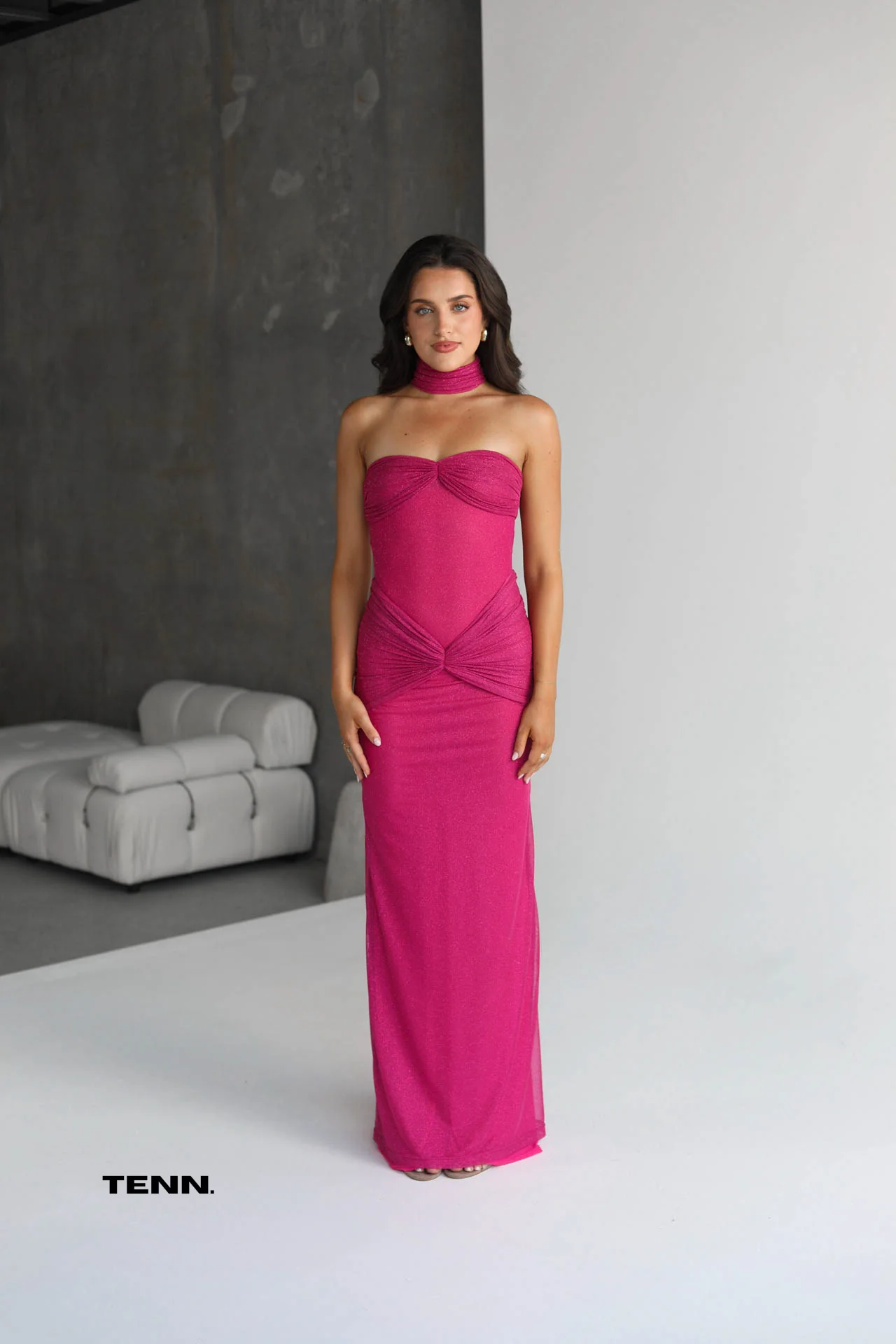 Inspired Starlite Dress - Magenta - Image 6