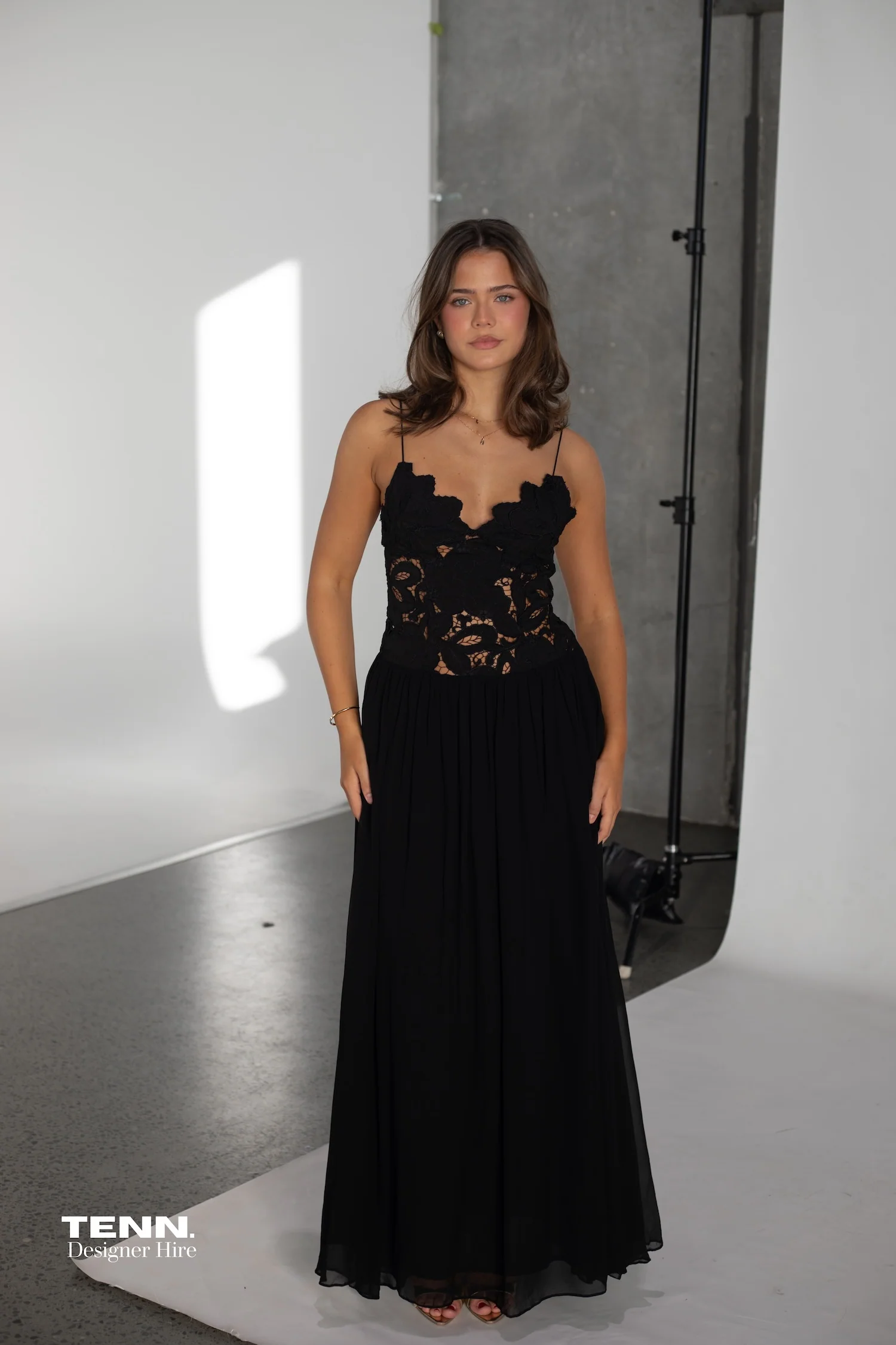 Stephanie Maxi Dress - Black - Image 4