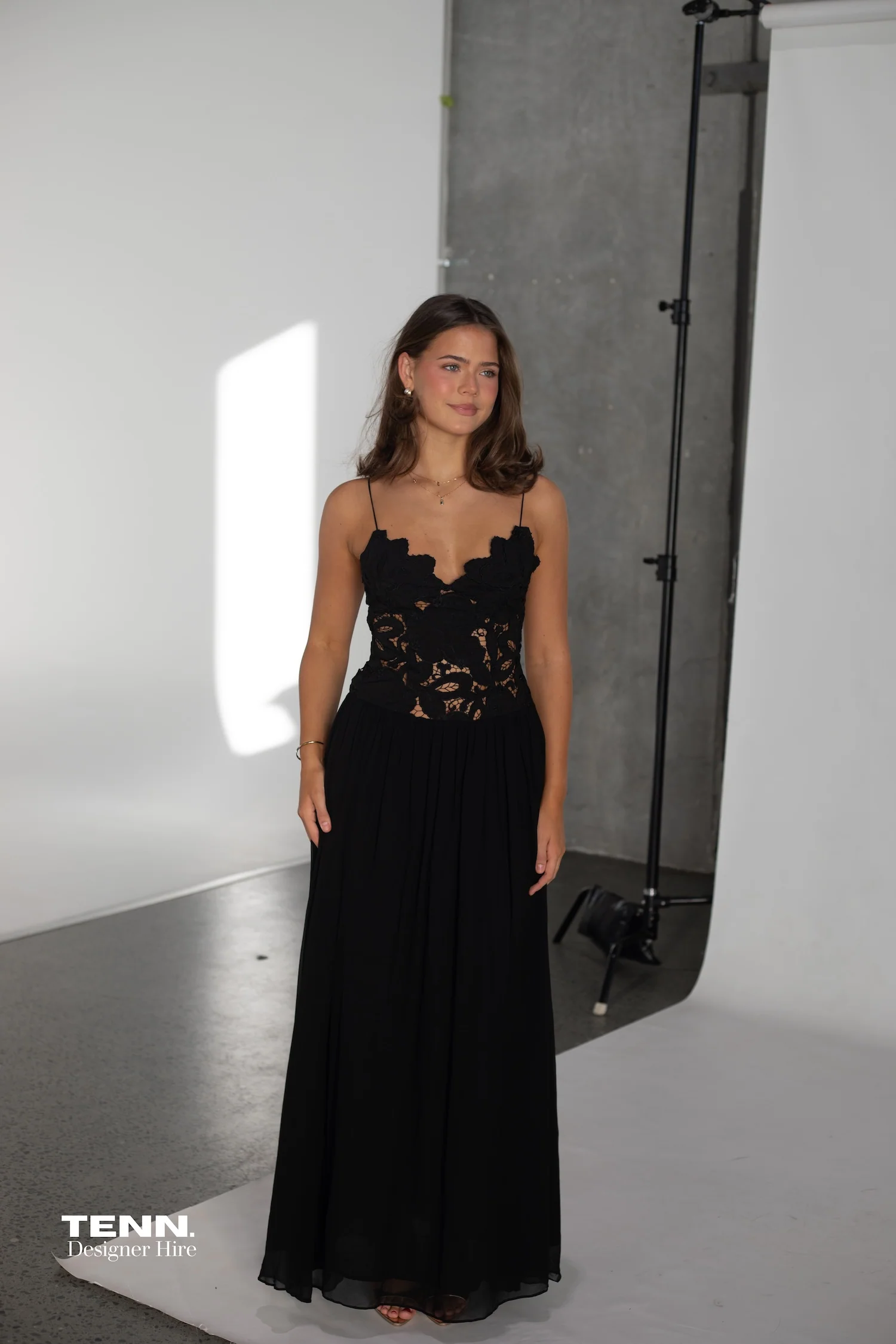 Stephanie Maxi Dress - Black - Image 5