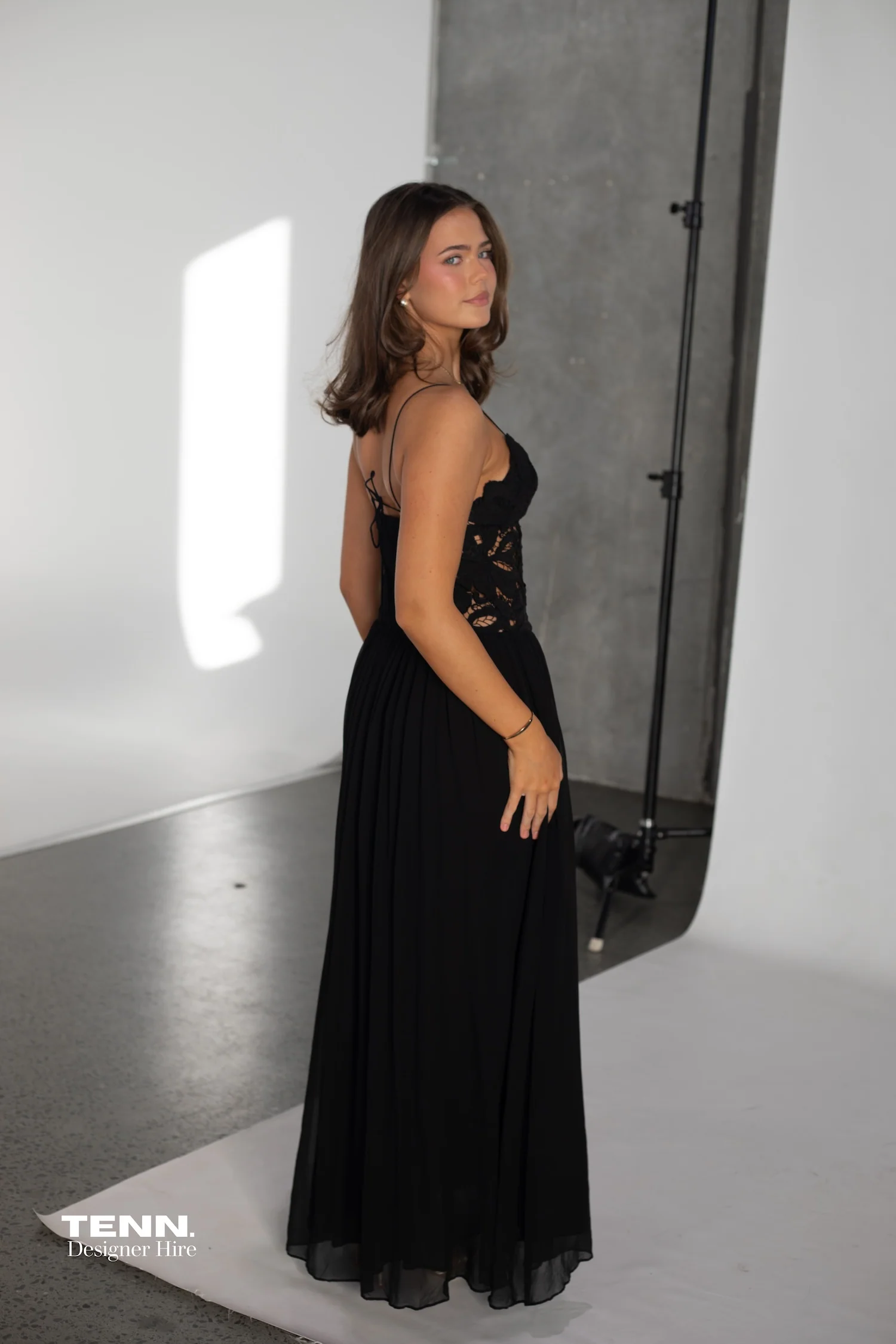 Stephanie Maxi Dress - Black - Image 6