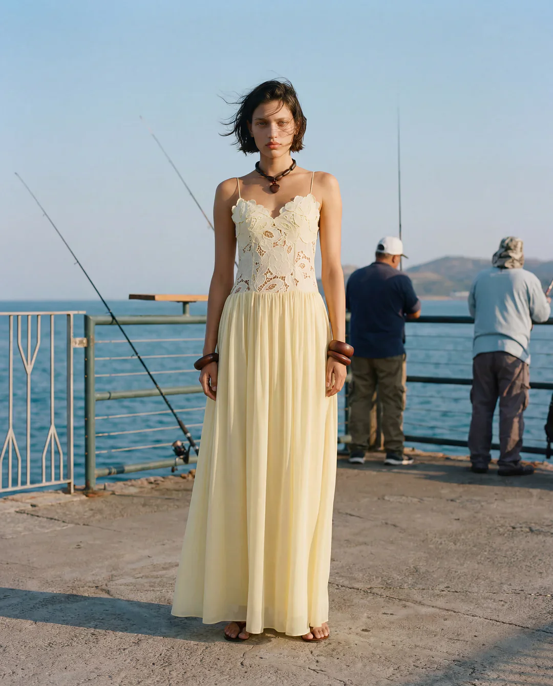 Stephanie Maxi Dress - Lemon - Image 3
