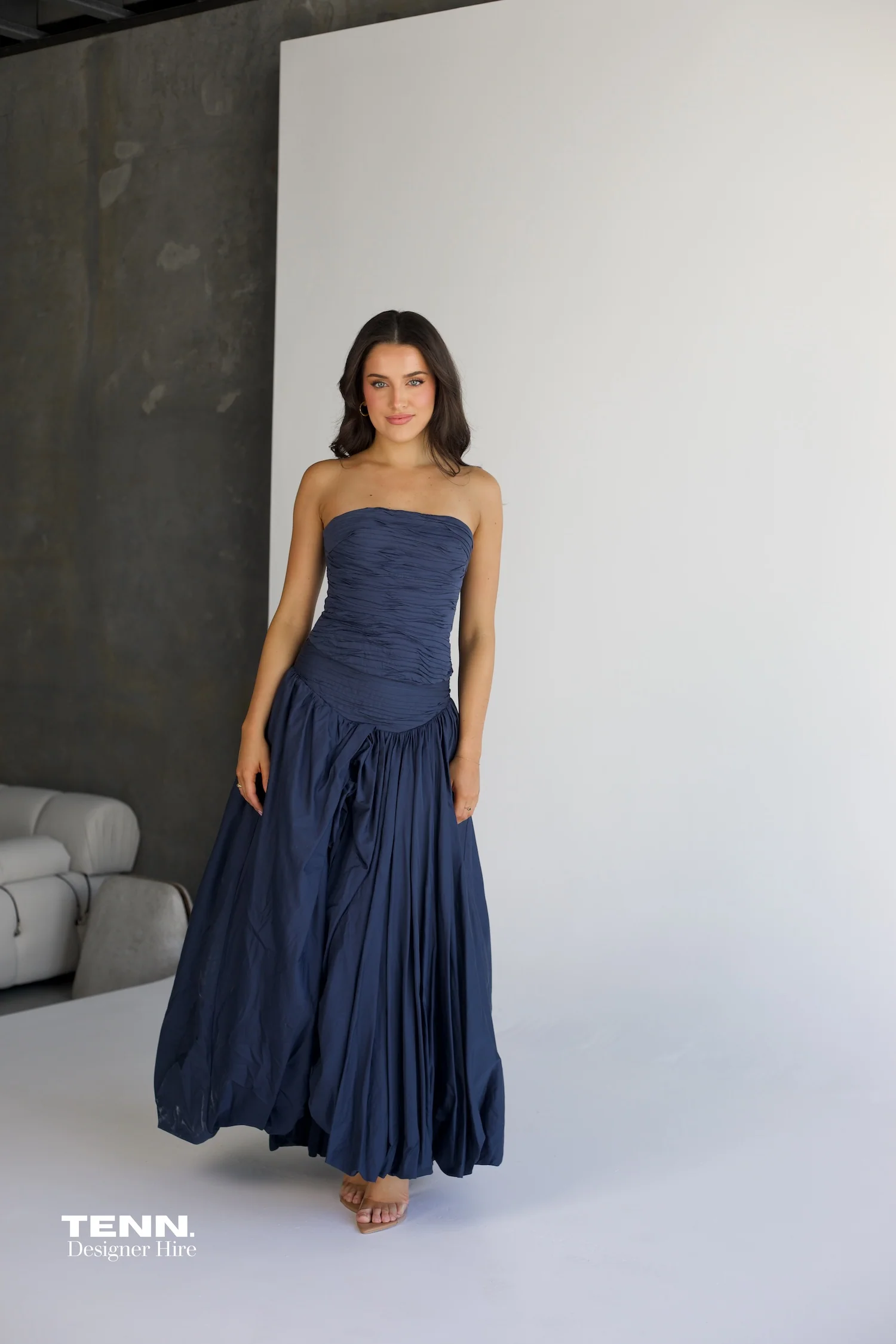 Sunbeam Bustier & Violette Bubble Skirt Set - Slate - Image 3