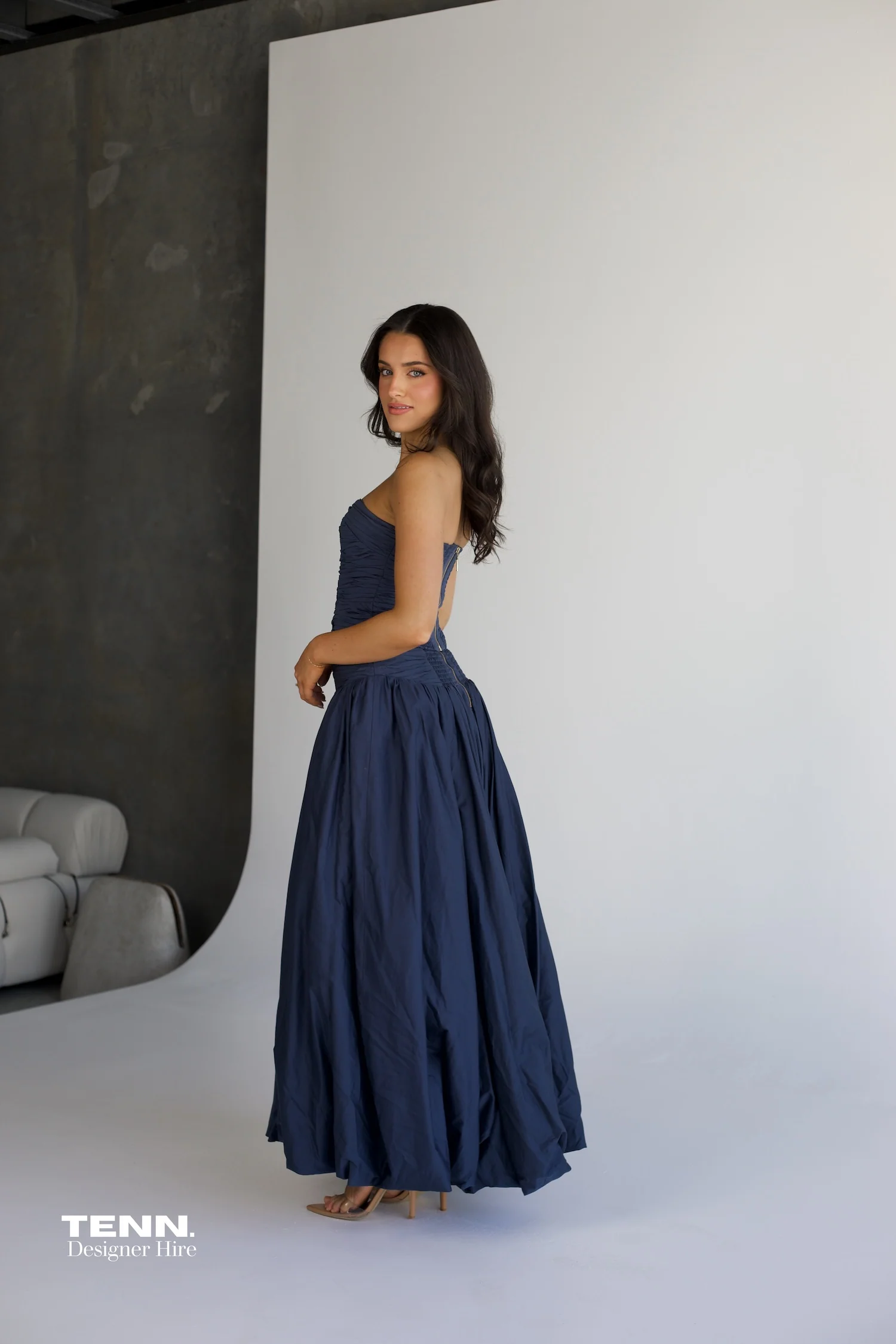 Sunbeam Bustier & Violette Bubble Skirt Set - Slate - Image 4