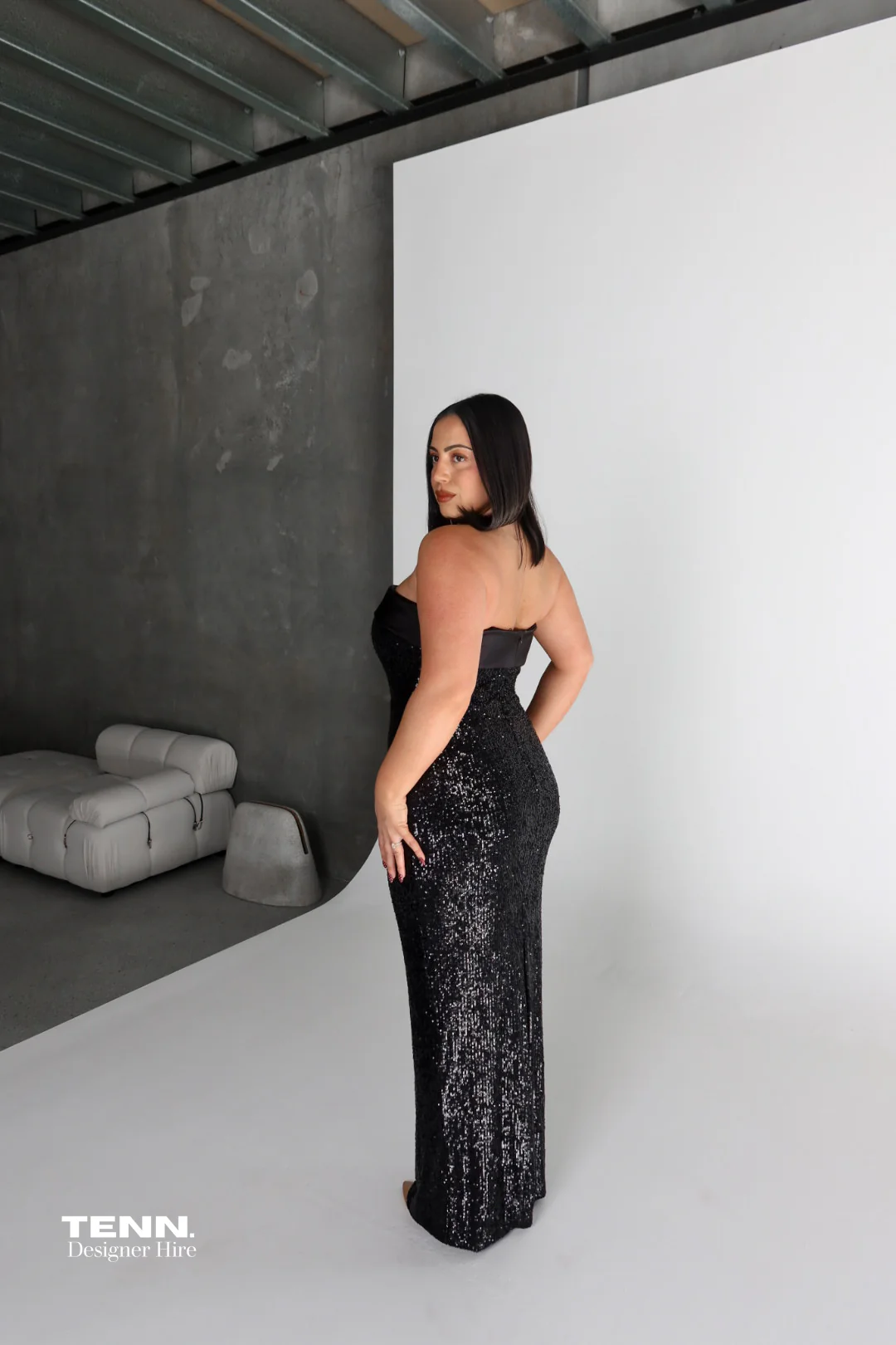 Thalia Gown - Black - Image 3