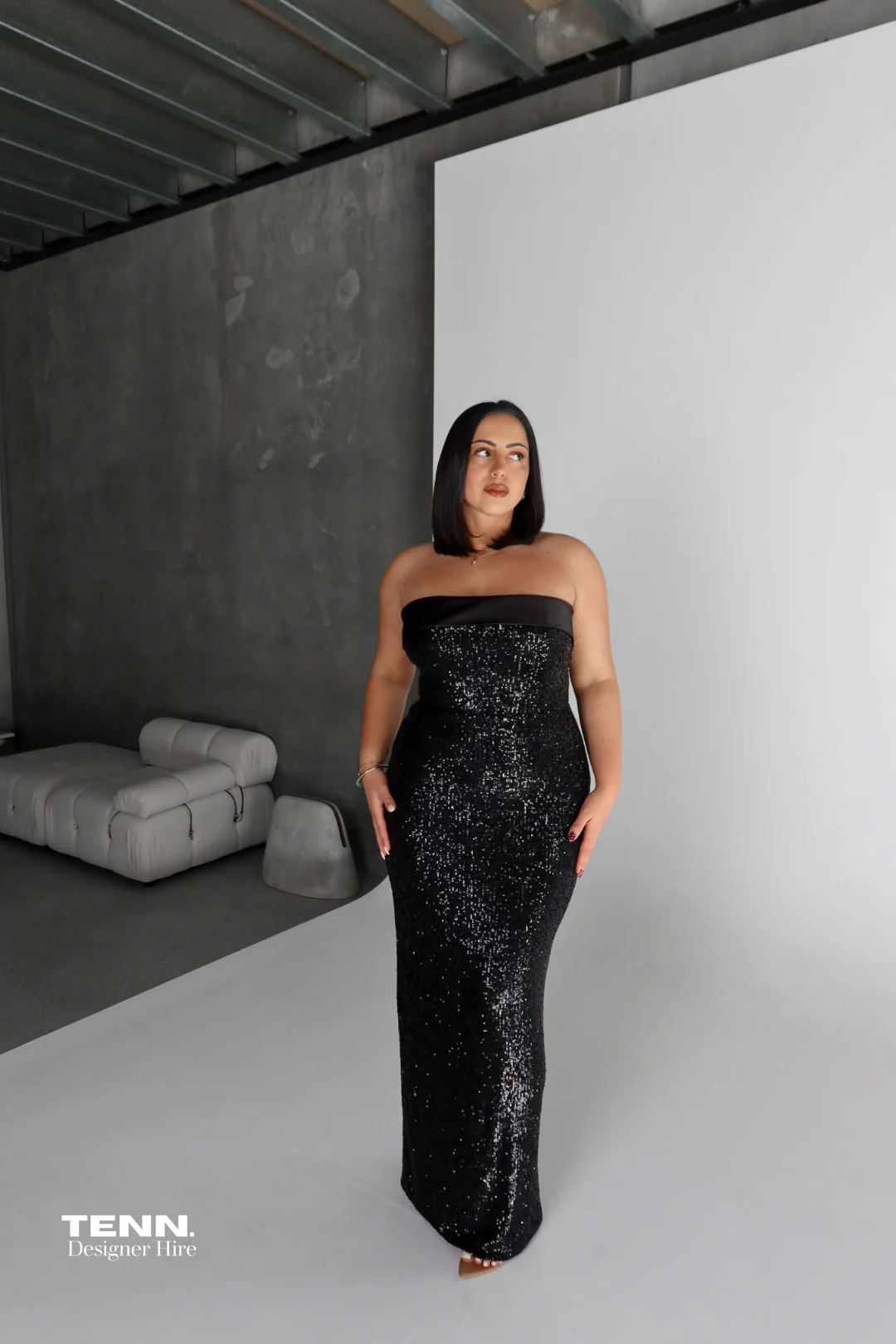 Thalia Gown - Black - Image 5