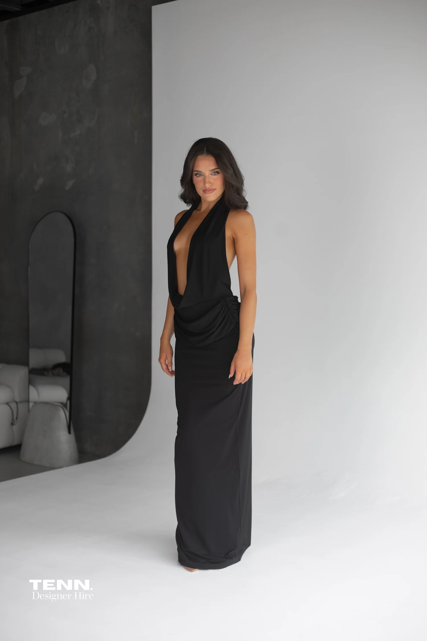 Vanessa Jersey Dress - Black - Image 2