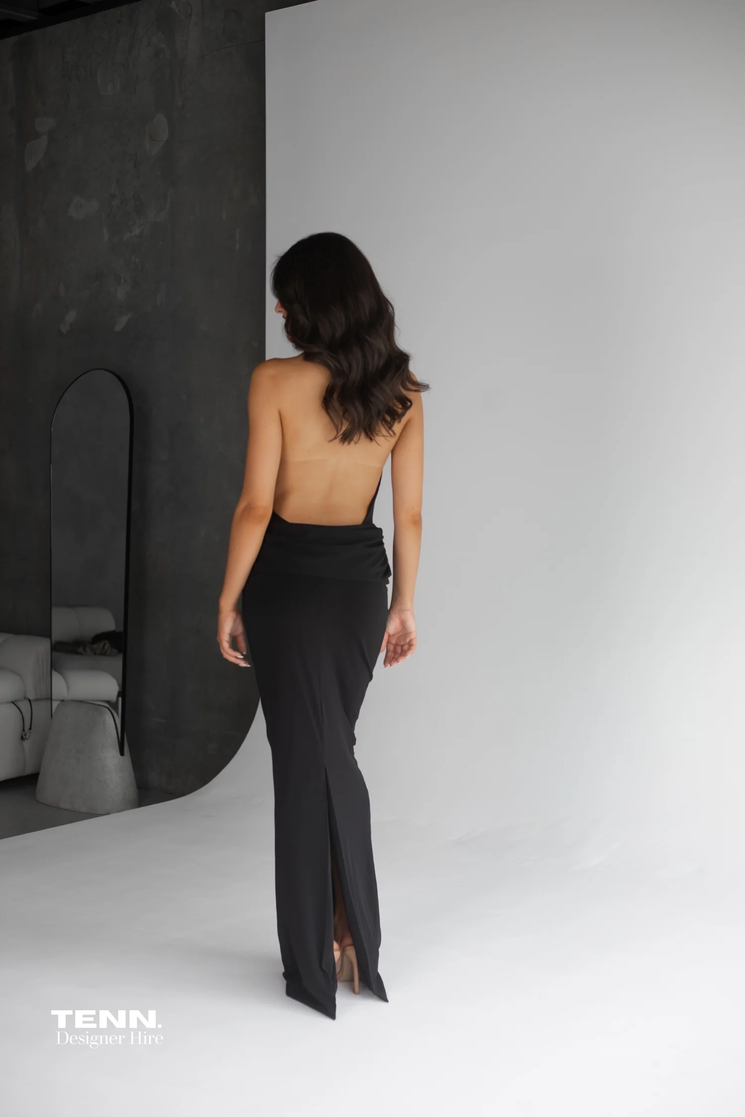 Vanessa Jersey Dress - Black - Image 3